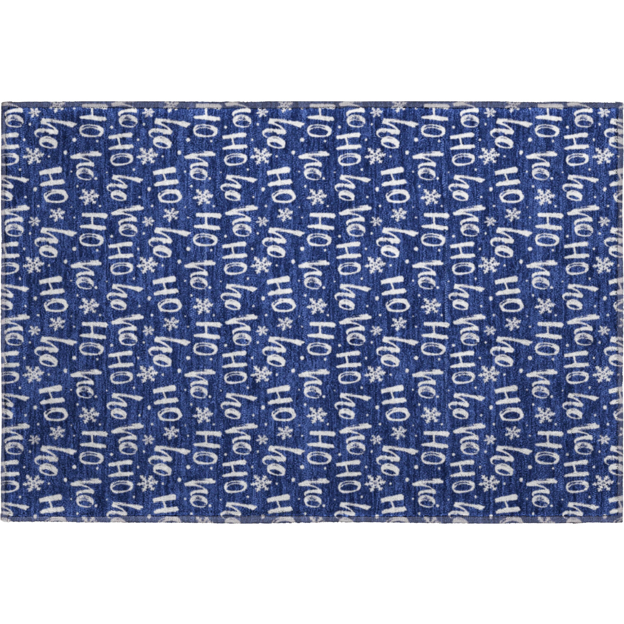 Luxury Washable Indoor/Outdoor Holiday MY22 Navy Blue Rug 1'8" x 2'6" #shape_Rectangle