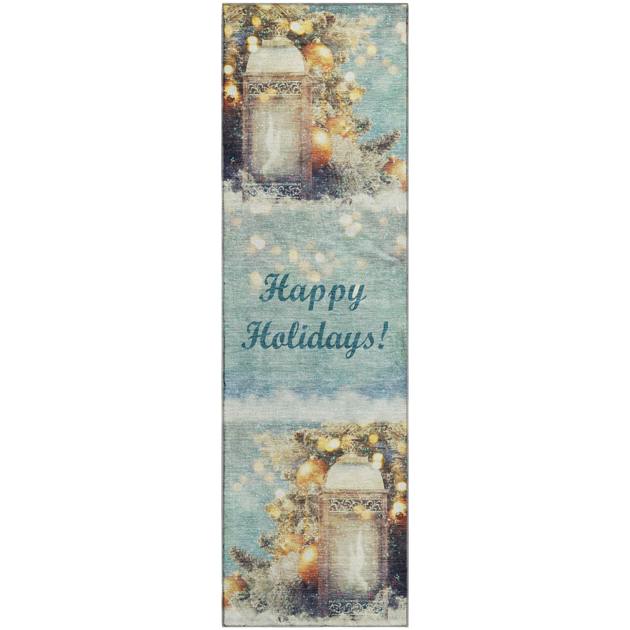 Luxury Washable Indoor/Outdoor Holiday MY3 Skydust Blue Rug 2'3" x 7'6" #shape_Runner
