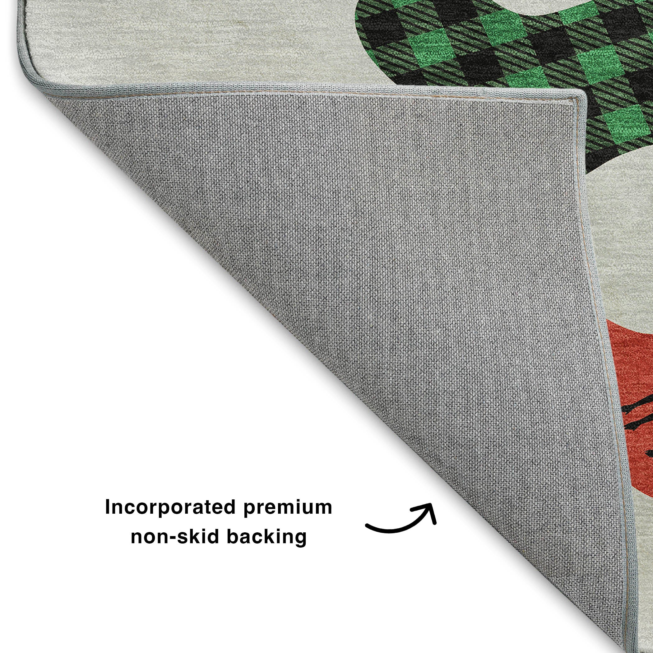 Luxury Washable Indoor/Outdoor Holiday MY5 Silver Gray Rug 1'8" x 2'6" #shape_Rectangle