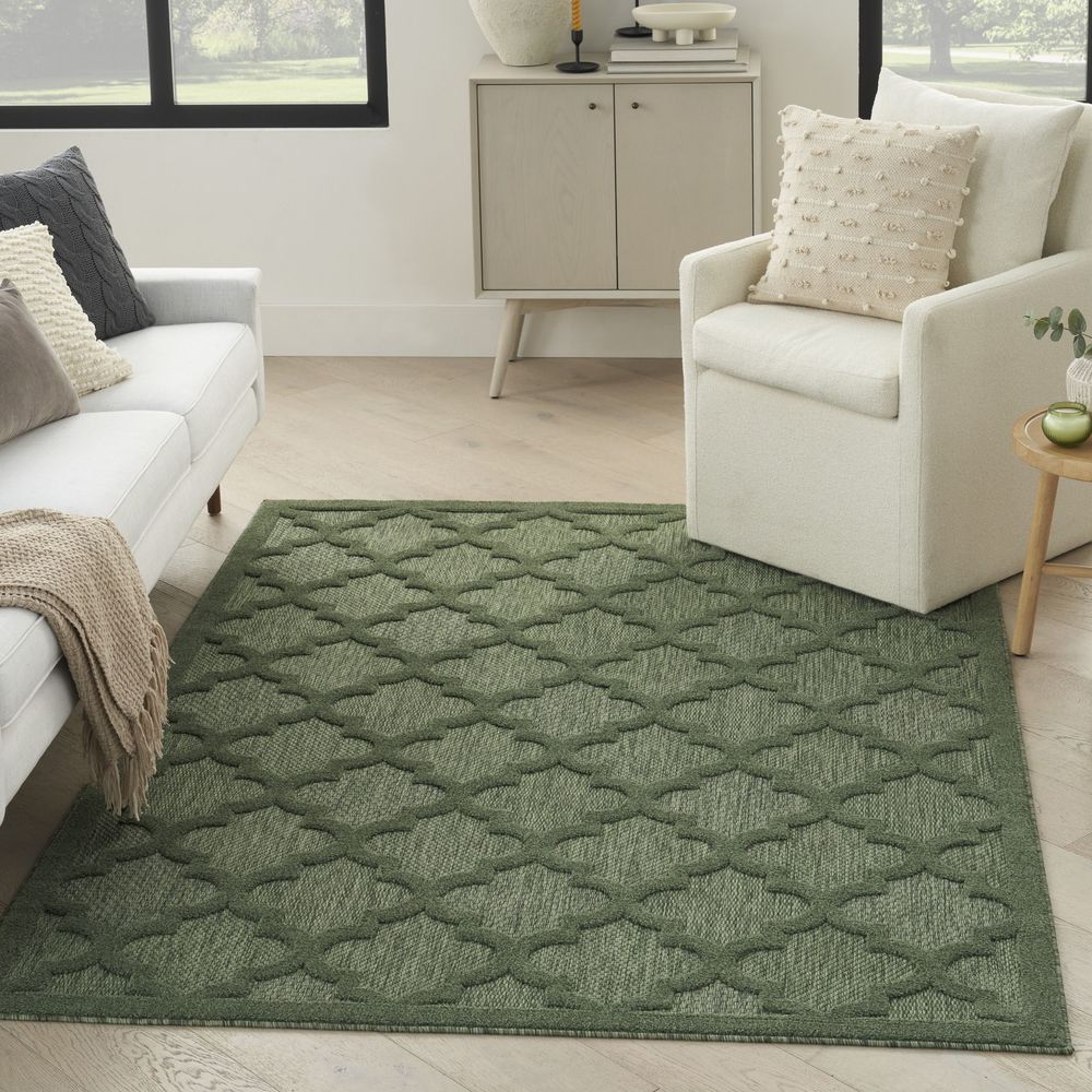 Easy Care NES01 Green Rug #color_green