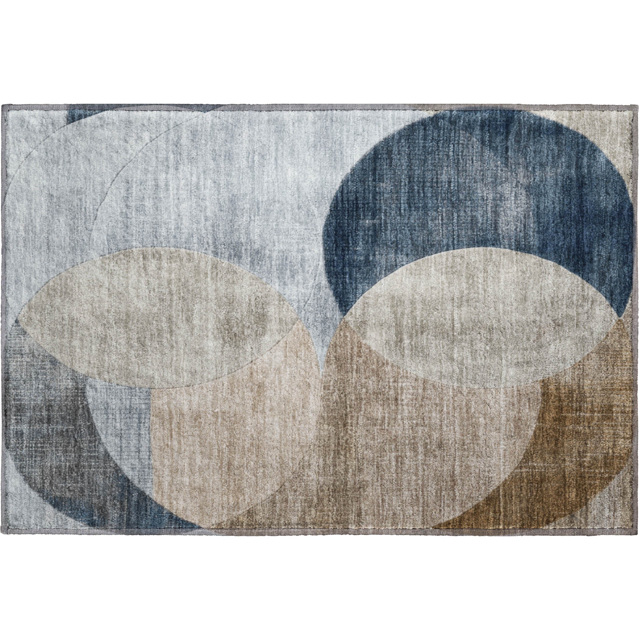 Luxury Machine Washable Indoor/Outdoor Transitional NO13 Sky Blue Rug 1'8" x 2'6" #shape_Rectangle