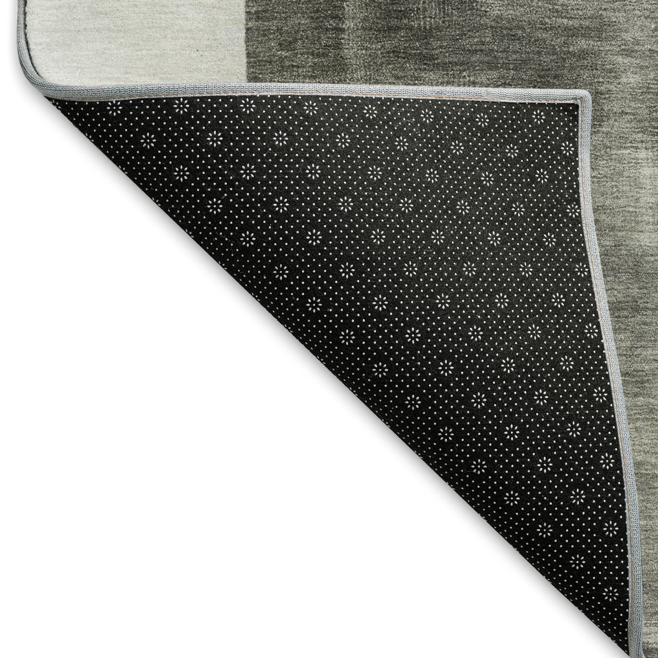 Luxury Machine Washable Indoor/Outdoor Transitional NO15 Pewter Gray Rug 1'8" x 2'6" #shape_Rectangle