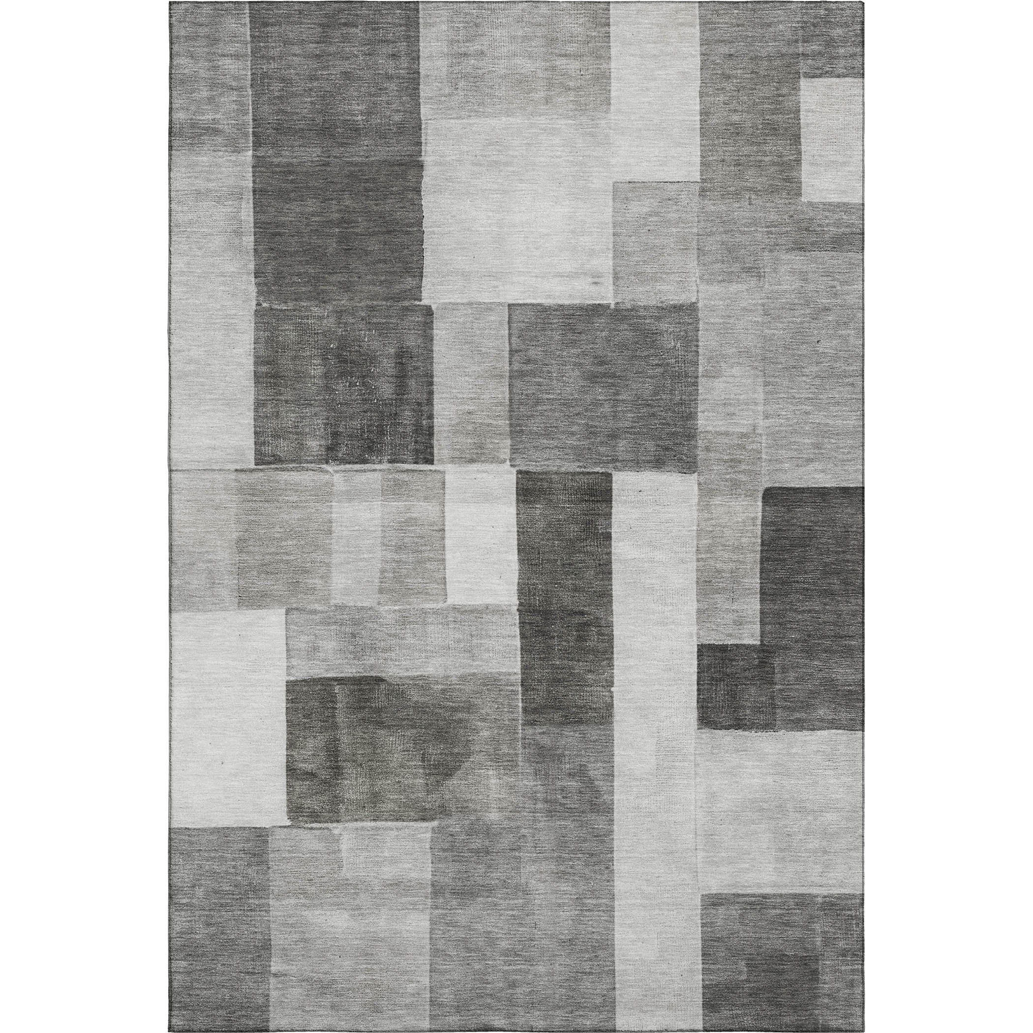 Luxury Machine Washable Indoor/Outdoor Transitional NO15 Pewter Gray Rug 2'6" x 3'10" #shape_Rectangle
