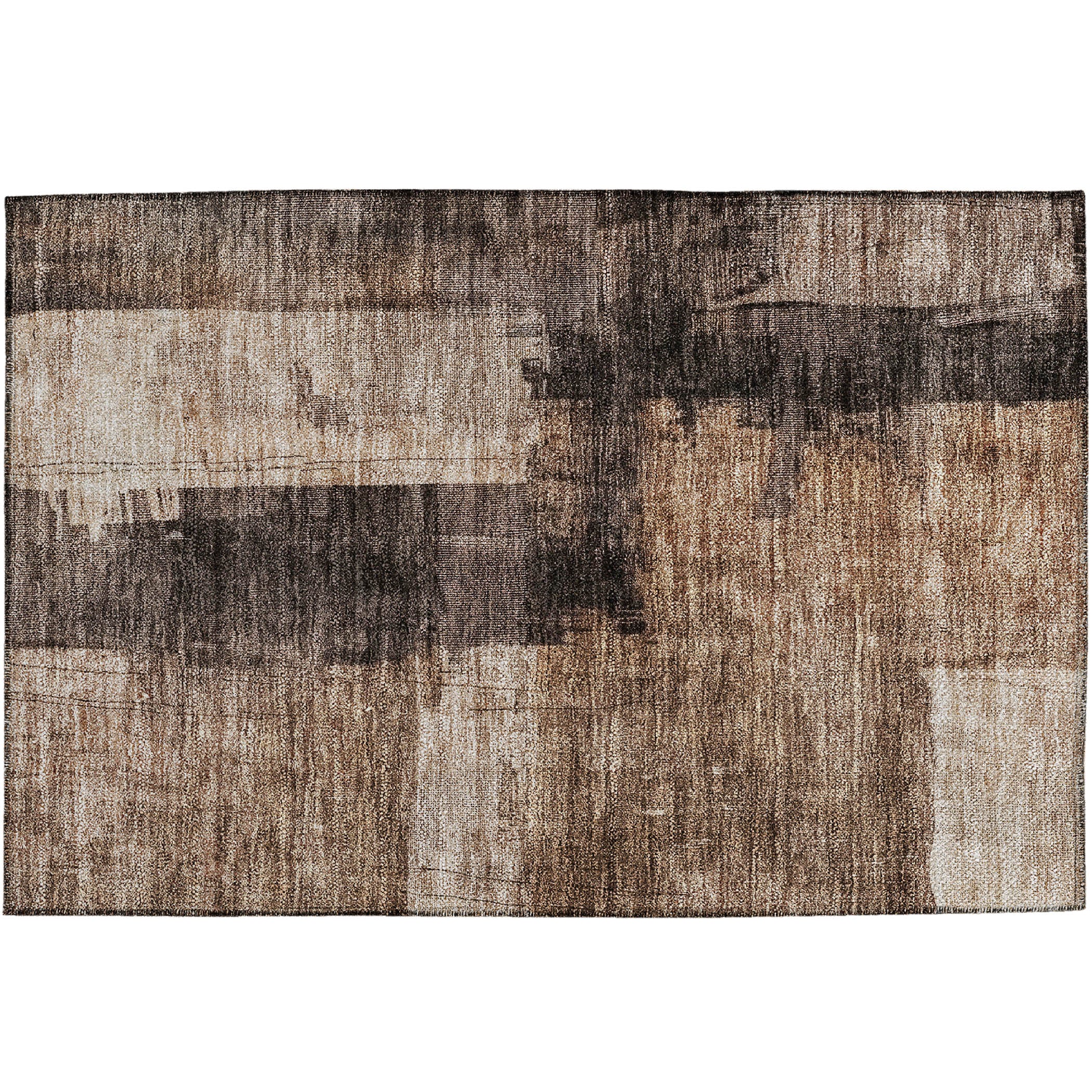 Indoor/Outdoor Contemporary NV10 Brown Rug 1'8" x 2'6" #shape_Rectangle