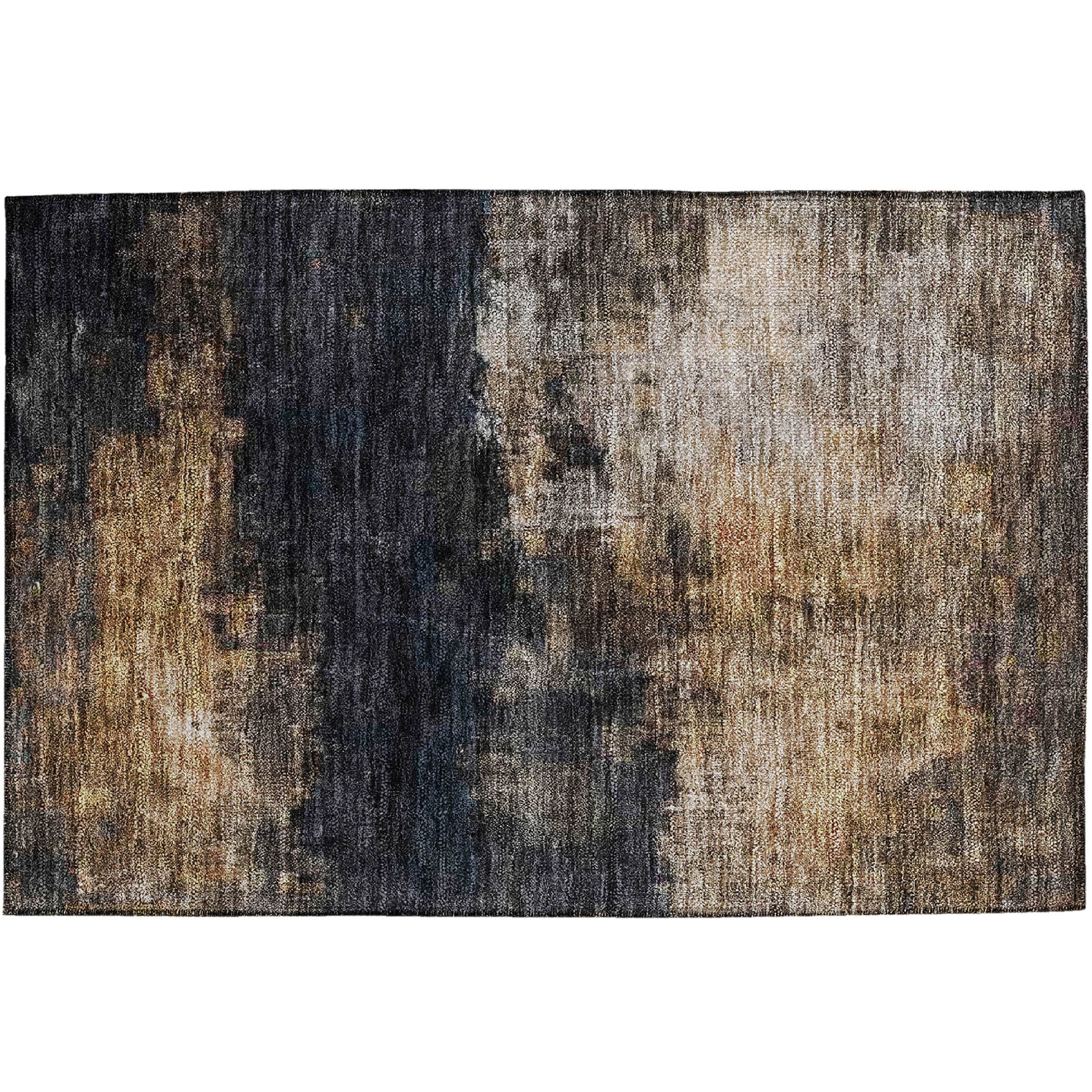 Indoor/Outdoor Contemporary NV17 Charcoal Gray Rug 1'8" x 2'6" #shape_Rectangle
