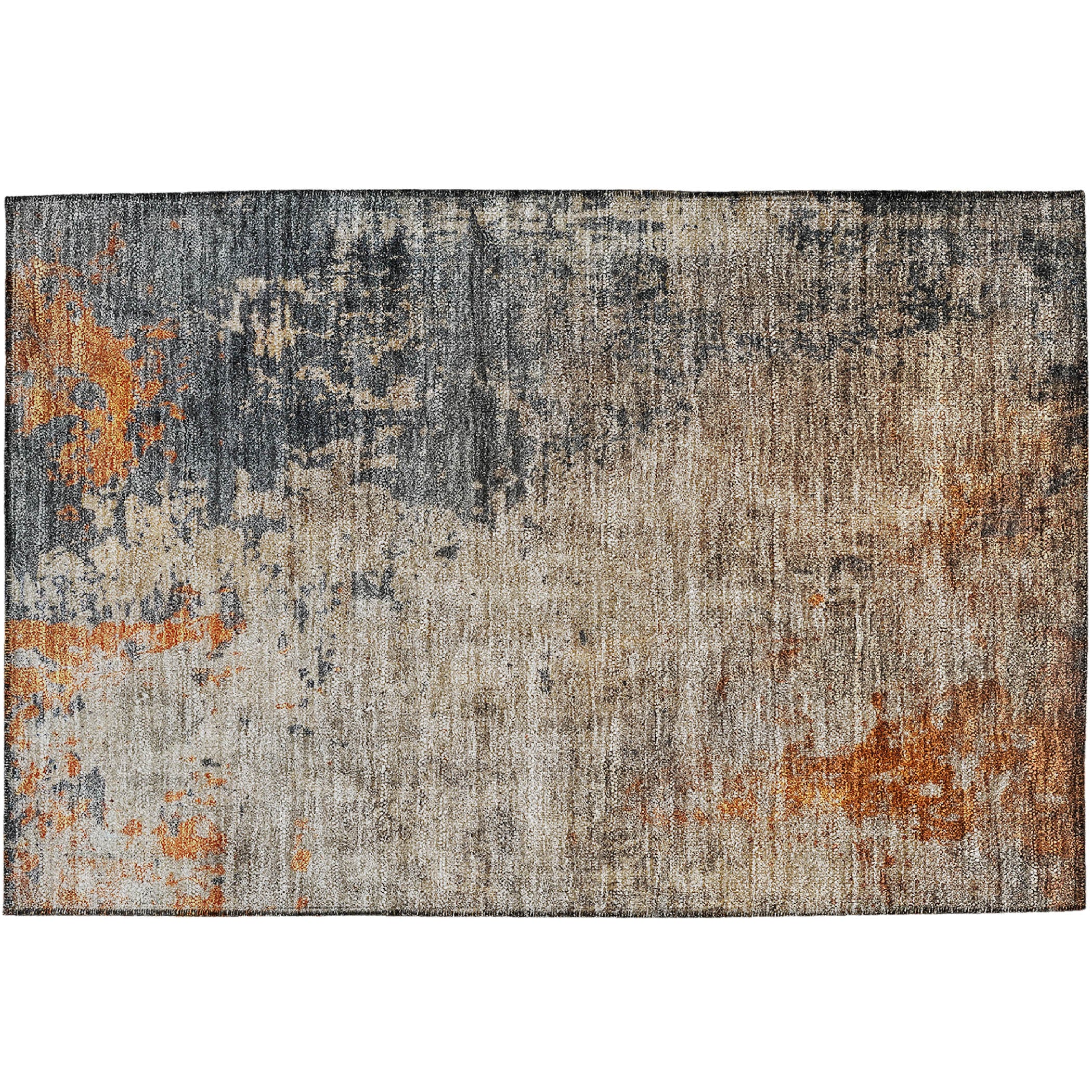 Indoor/Outdoor Contemporary NV20 Khaki Brown Rug 1'8" x 2'6" #shape_Rectangle