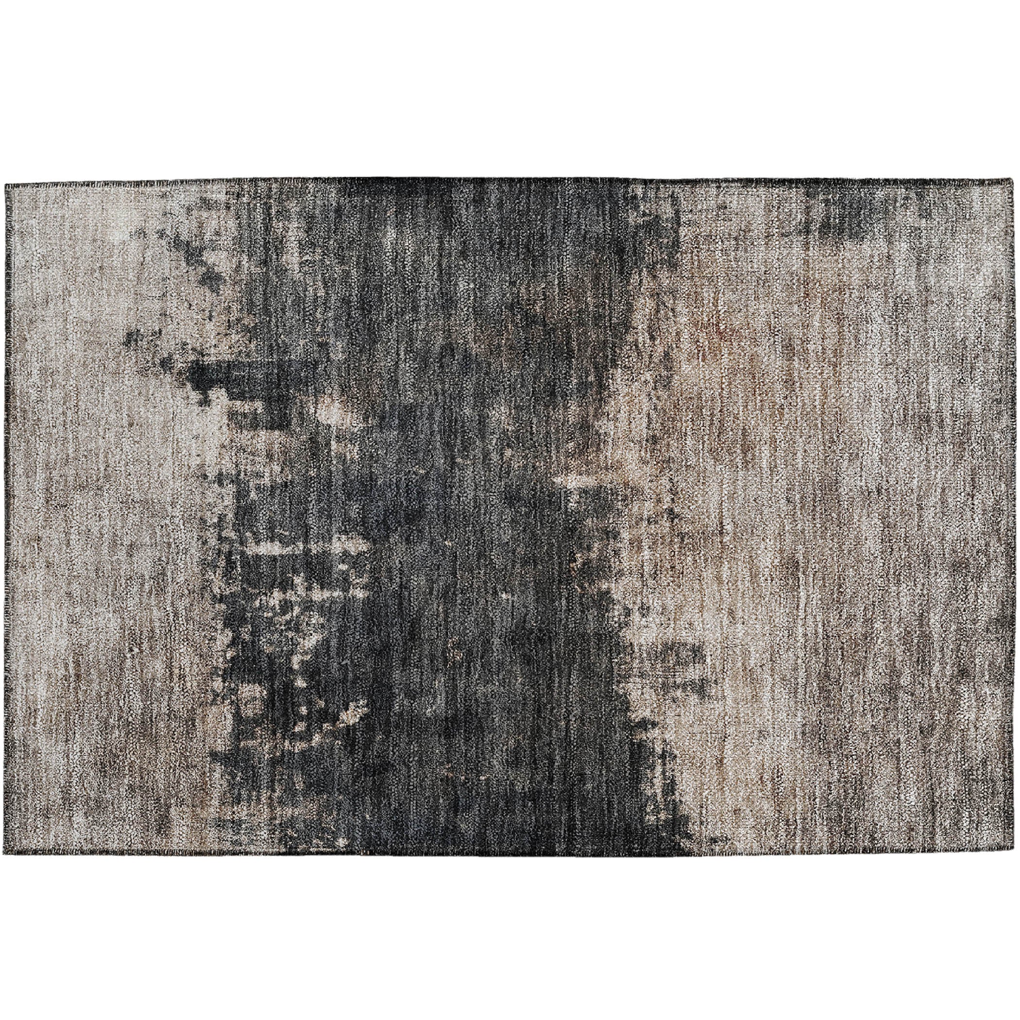 Indoor/Outdoor Contemporary NV23 Taupe Brown Rug 1'8" x 2'6" #shape_Rectangle