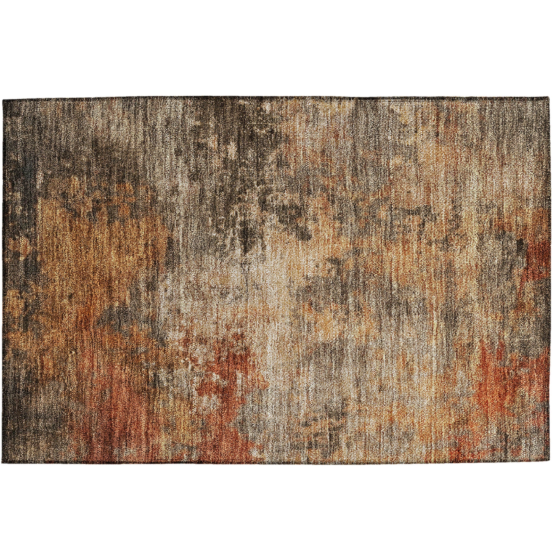 Indoor/Outdoor Contemporary NV24 Khaki Brown Rug 1'8" x 2'6" #shape_Rectangle