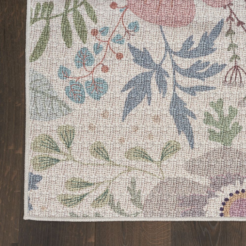 Nourison Washables NWB06 Cream Multicolor Rug #color_cream multicolor