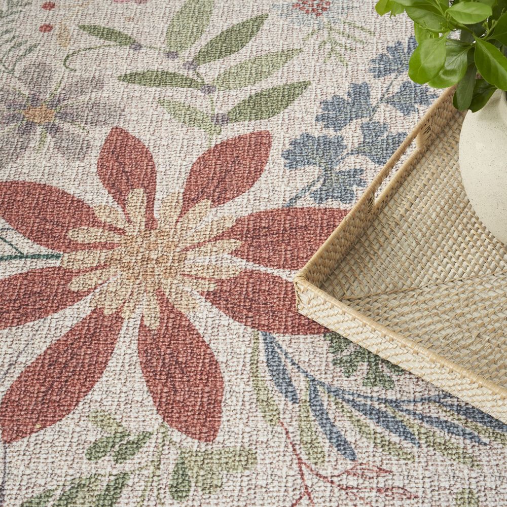 Nourison Washables NWB06 Cream Multicolor Rug #color_cream multicolor