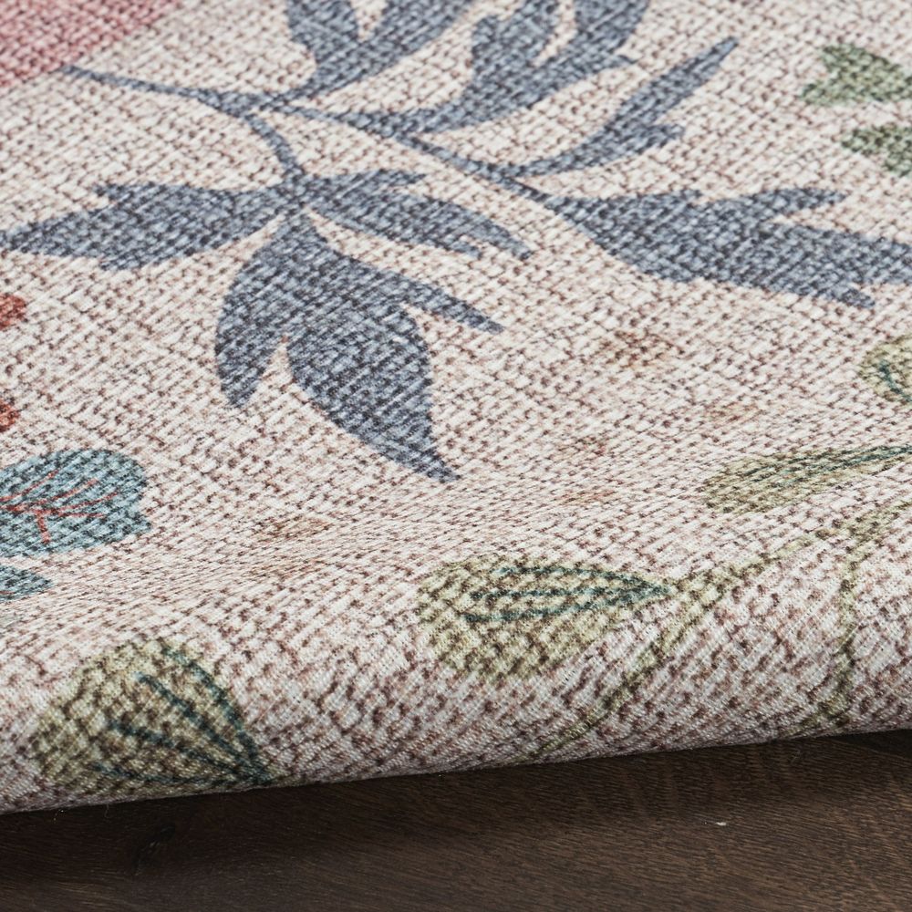 Nourison Washables NWB06 Cream Multicolor Rug #color_cream multicolor