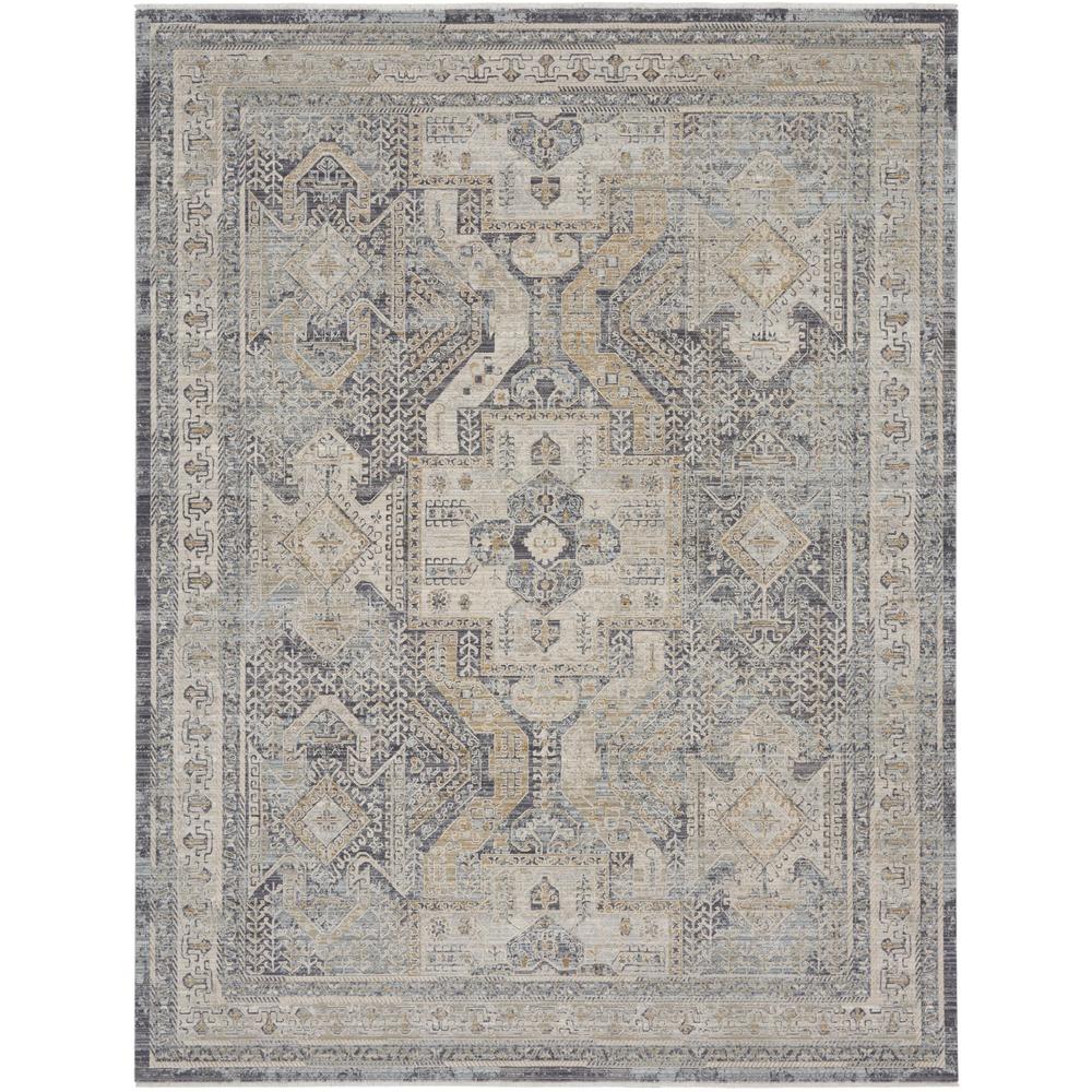 Nyle NYE01 Ivory Charcoal Rugs #color_ivory charcoal