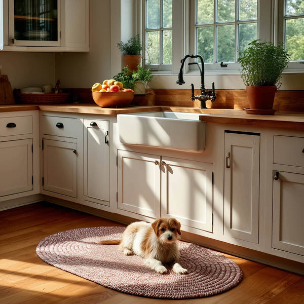 Terracotta Braided Indoor Outdoor Polypropylene Rug 2' X 3' #Size_2' x 3' Oval