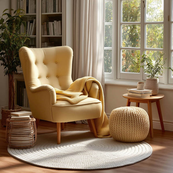 Muted Yellow, Sand Braided Indoor Outdoor Polypropylene Rug 4' #Size_4' Round