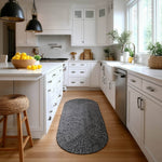 Black, White Braided Indoor Outdoor Polypropylene Rug 2' X 6' #shape_Runner