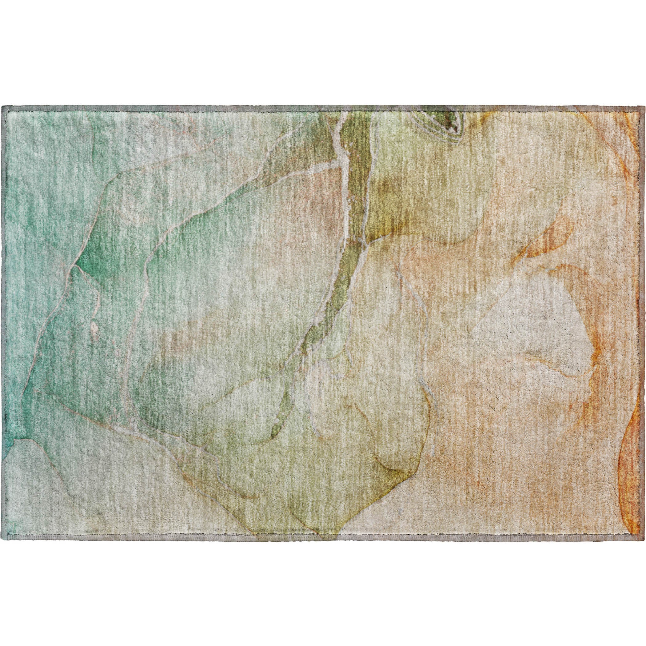 Luxury Washable Indoor/Outdoor Transitional OY6 Taupe Brown Rug 1'8" x 2'6" #shape_Rectangle