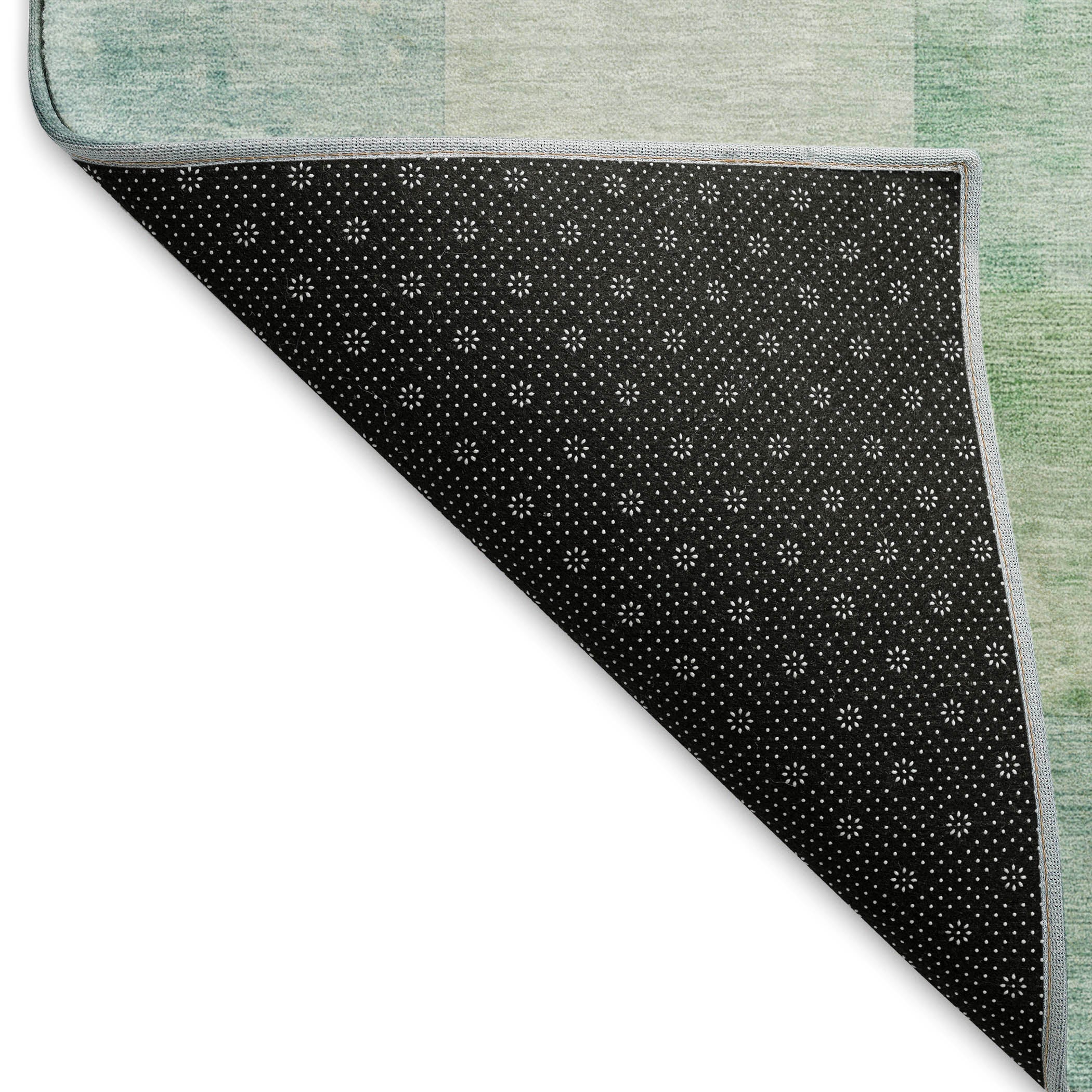 Luxury Machine Washable Indoor/Outdoor Transitional PA10 Seafoam Blue Rug 1'8" x 2'6" #shape_Rectangle