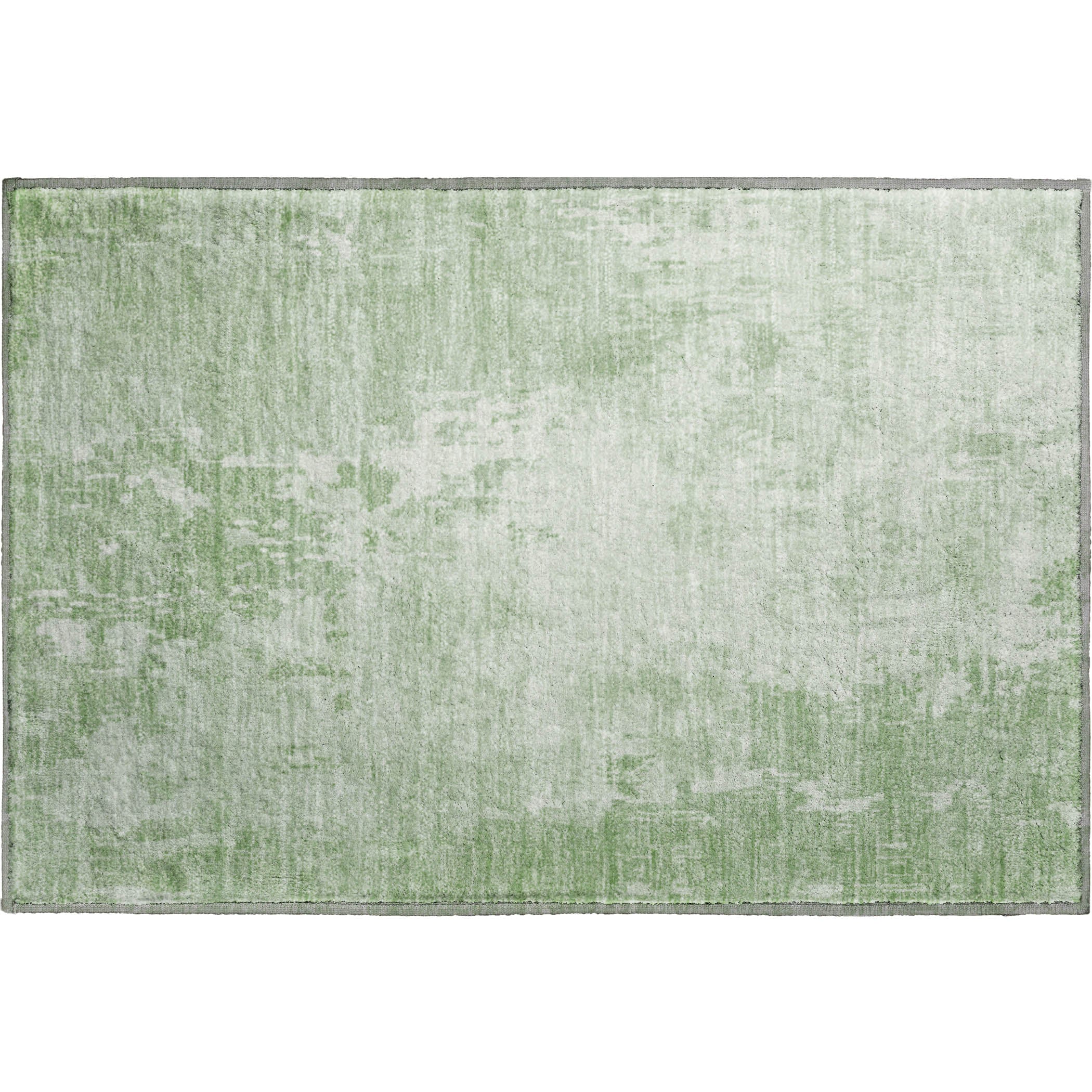 Luxury Machine Washable Indoor/Outdoor Transitional PA11 Mint Green Rug 1'8" x 2'6" #shape_Rectangle