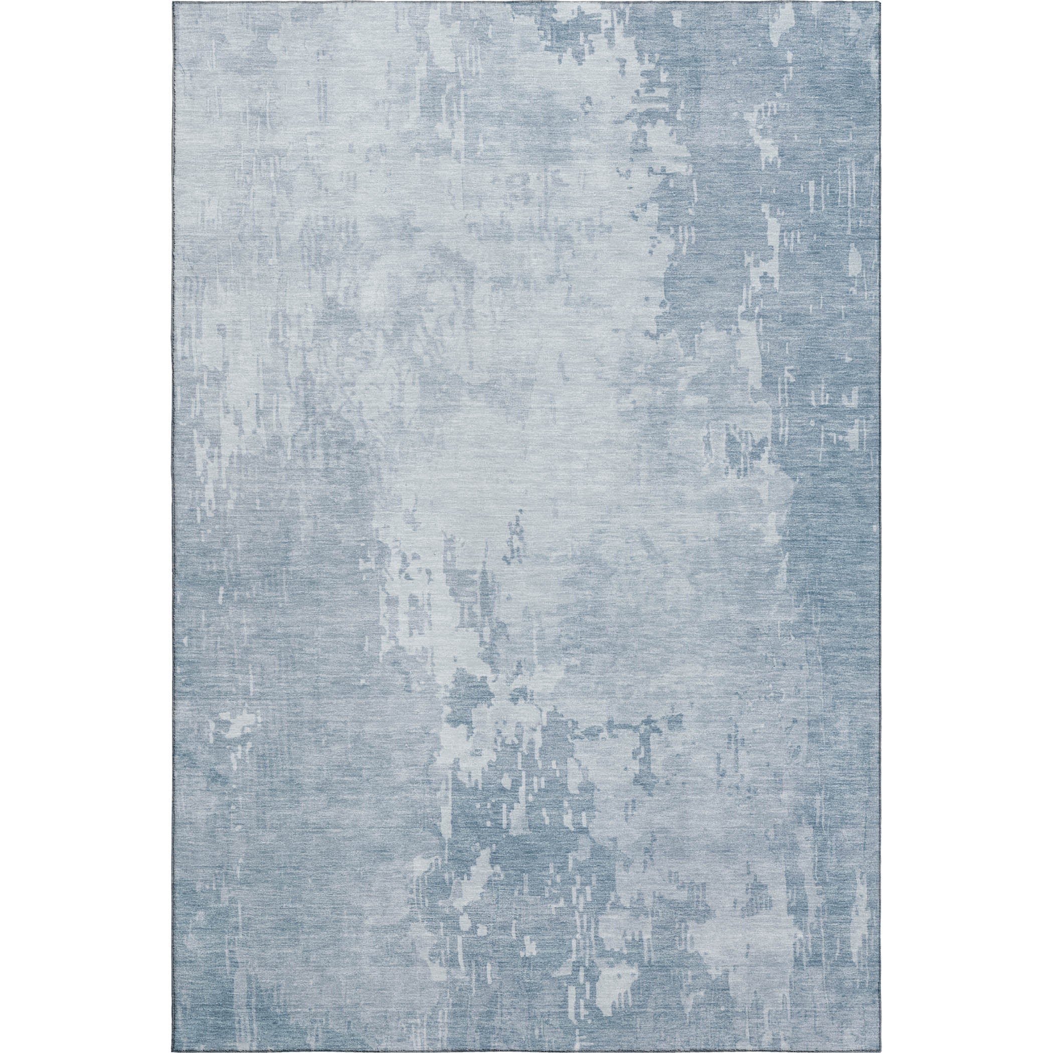 Luxury Machine Washable Indoor/Outdoor Transitional PA11 Sky Blue Rug 2'6" x 3'10" #shape_Rectangle
