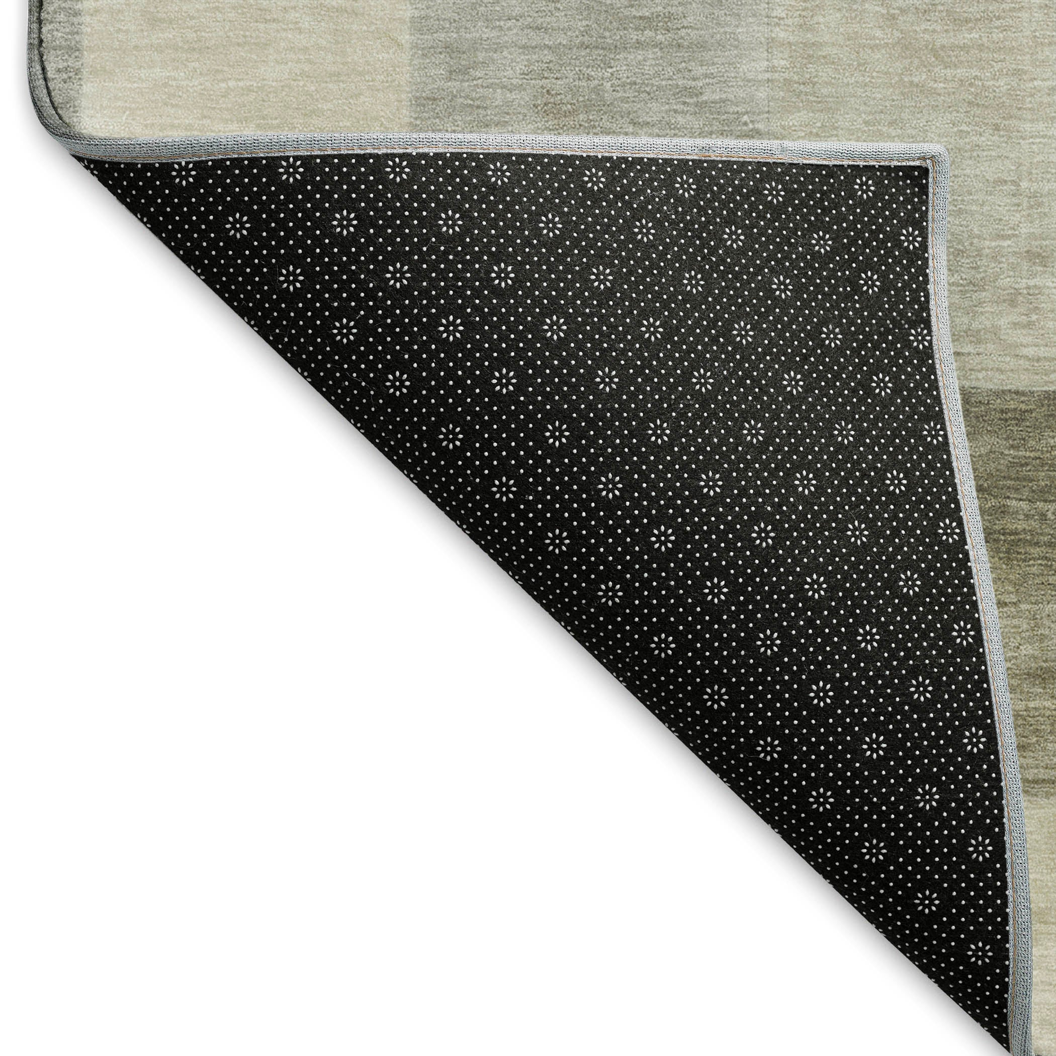 Luxury Machine Washable Indoor/Outdoor Transitional PA12 Taupe Brown Rug 1'8" x 2'6" #shape_Rectangle