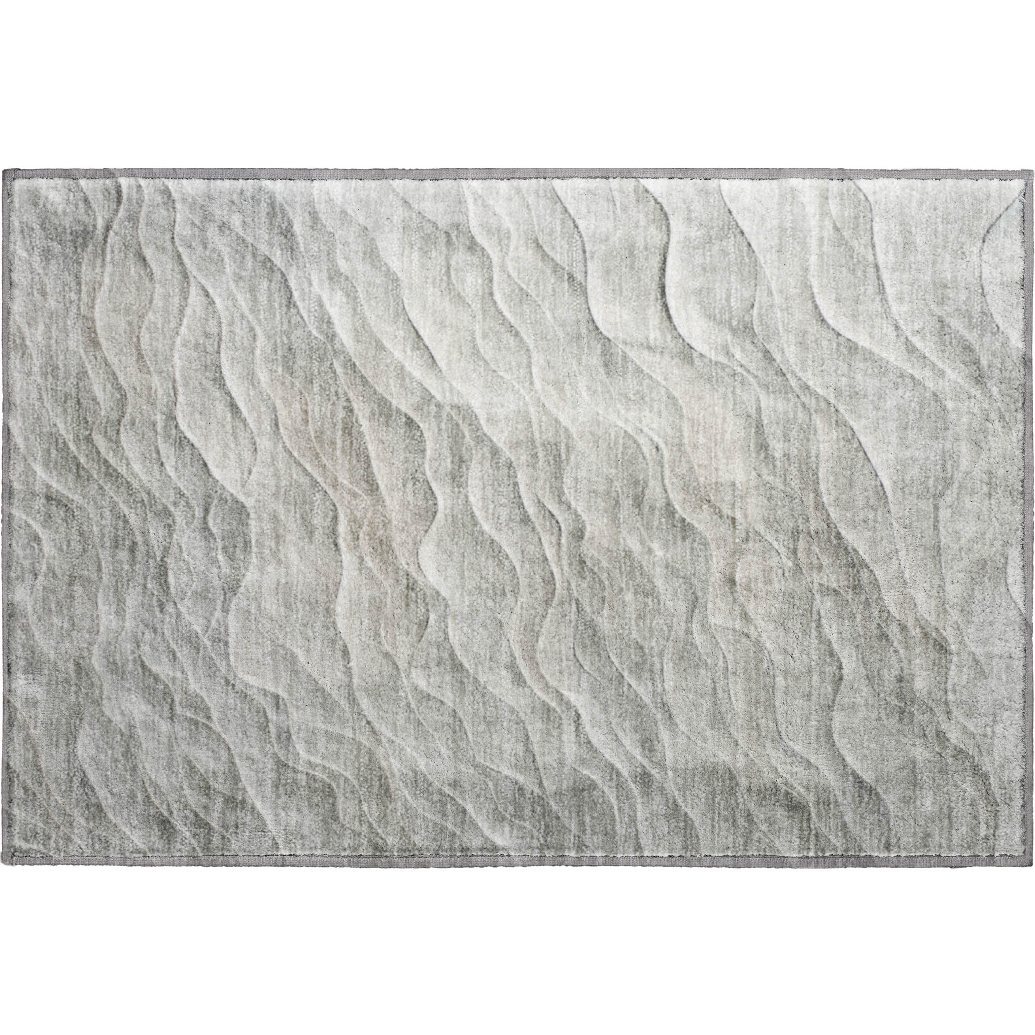 Luxury Machine Washable Indoor/Outdoor Transitional PA1 Taupe Brown Rug 1'8" x 2'6" #shape_Rectangle