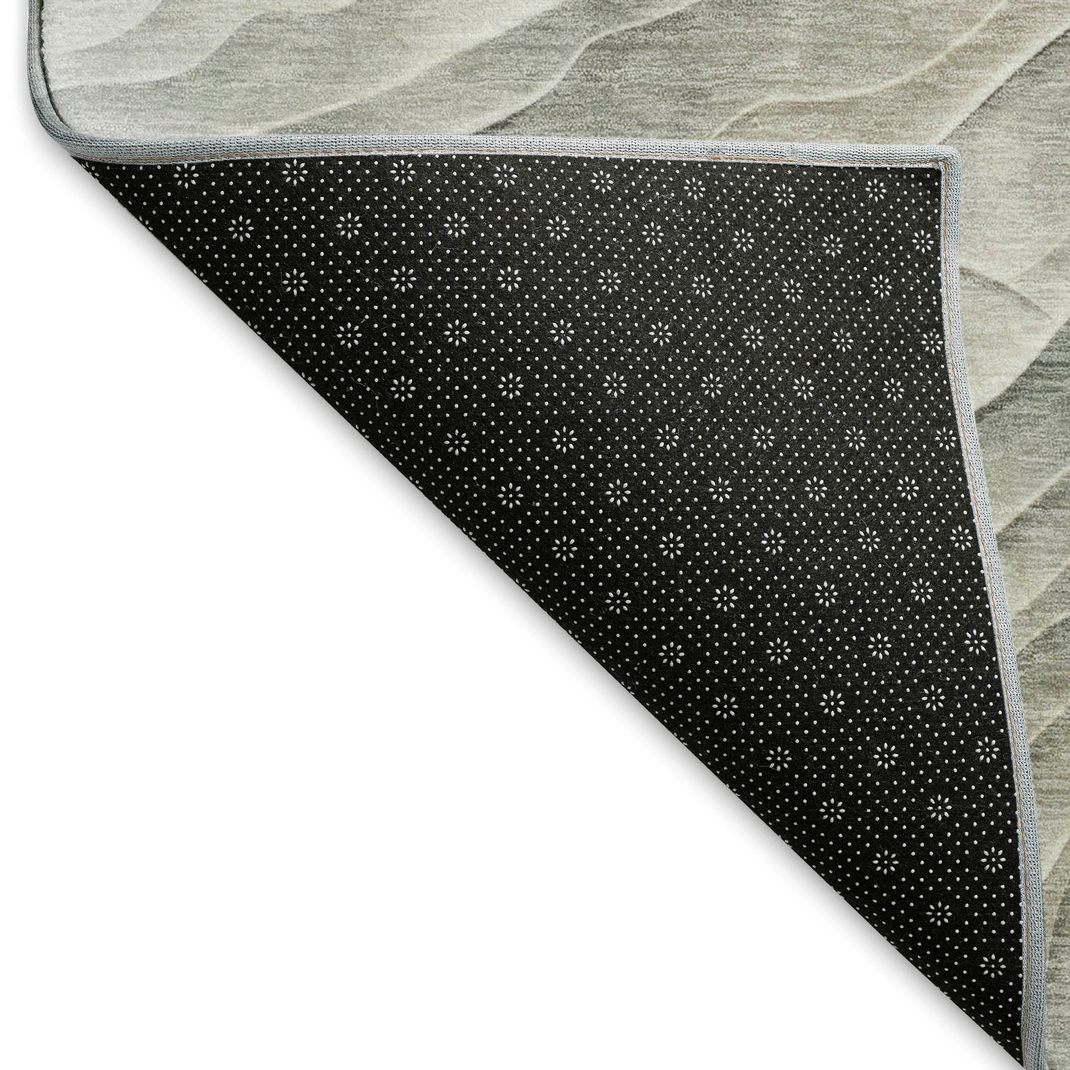 Luxury Machine Washable Indoor/Outdoor Transitional PA1 Taupe Brown Rug 1'8" x 2'6" #shape_Rectangle