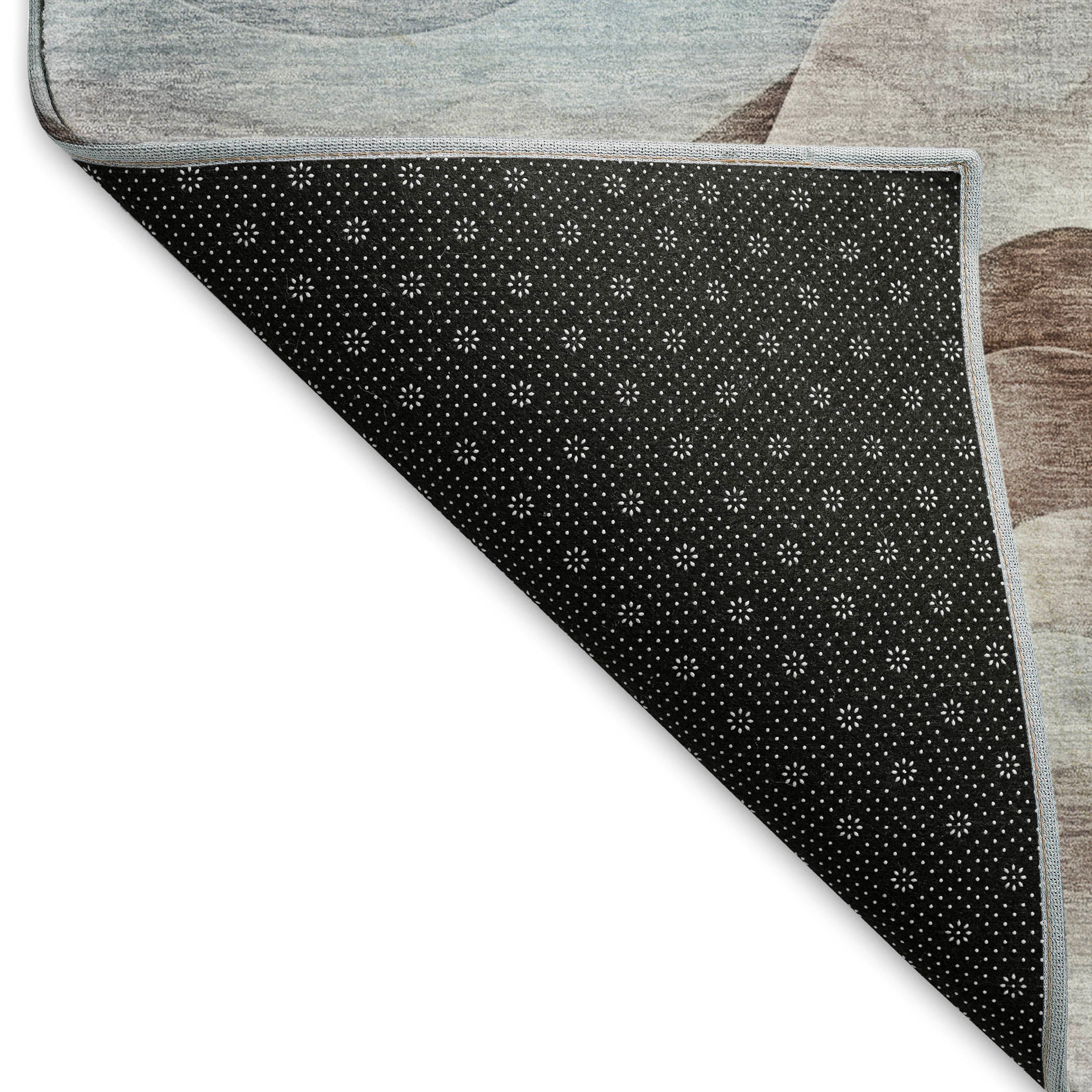 Luxury Machine Washable Indoor/Outdoor Transitional PA3 Mocha Brown Rug 1'8" x 2'6" #shape_Rectangle