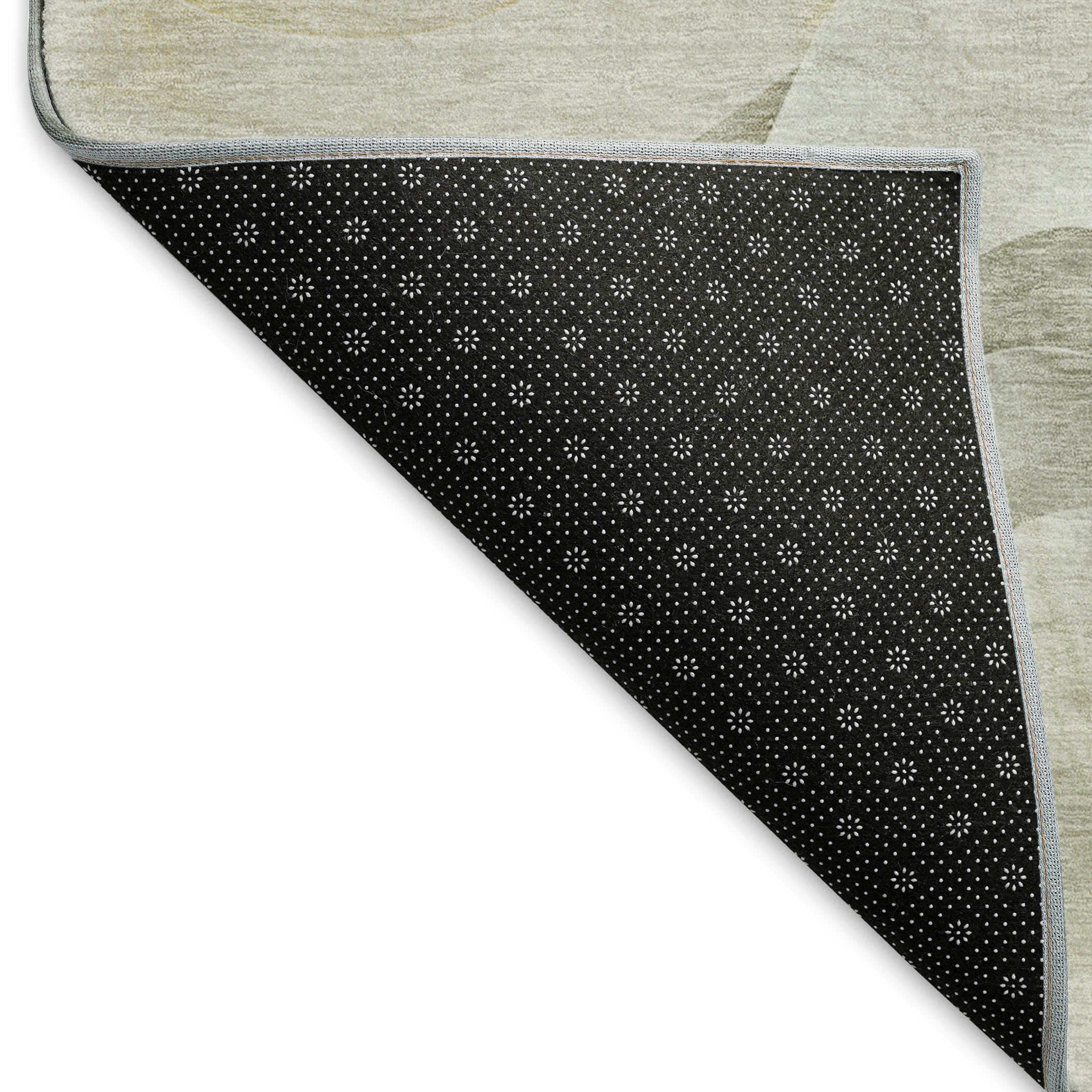 Luxury Machine Washable Indoor/Outdoor Transitional PA3 Silver Gray Rug 1'8" x 2'6" #shape_Rectangle