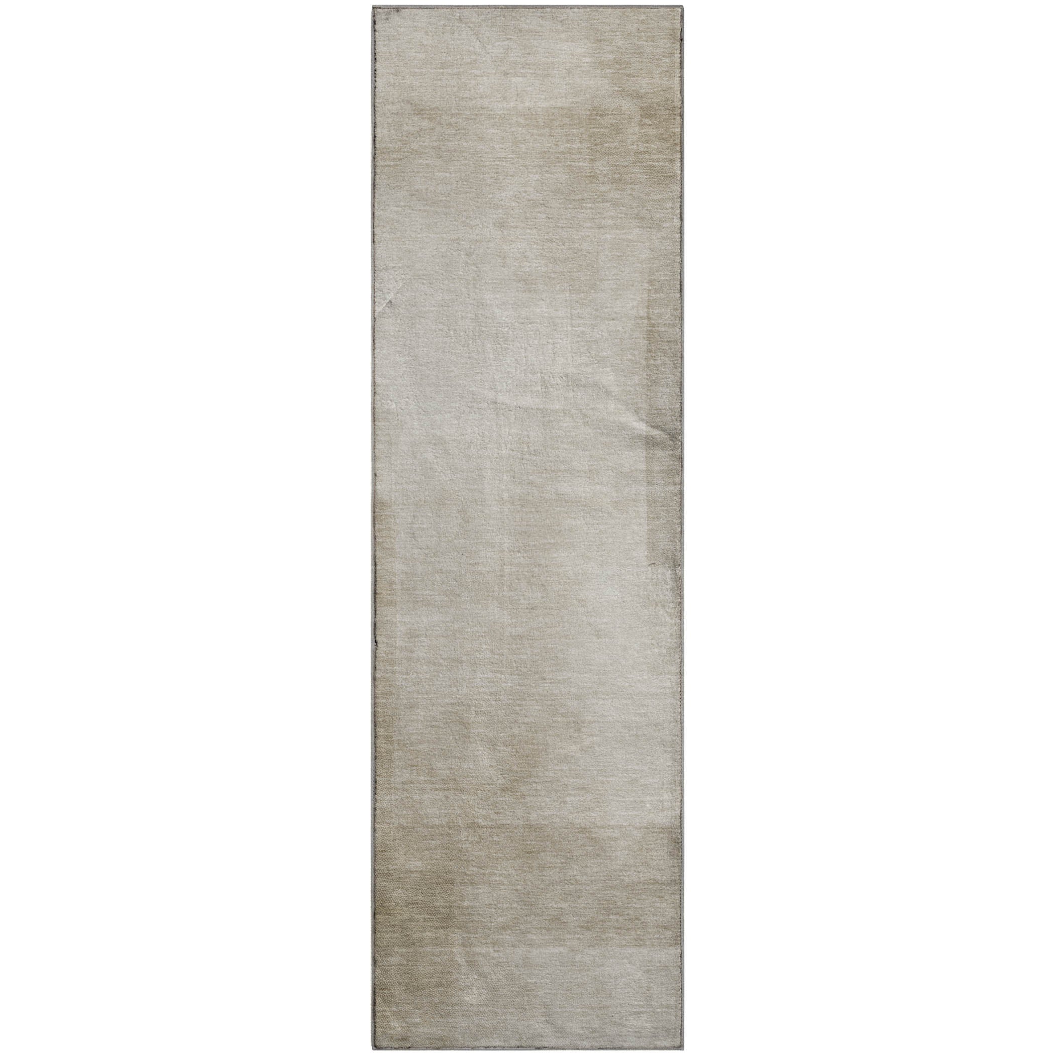 Luxury Machine Washable Indoor/Outdoor Transitional PA5 Khaki Brown Rug 2'3" x 7'6" #shape_Runner