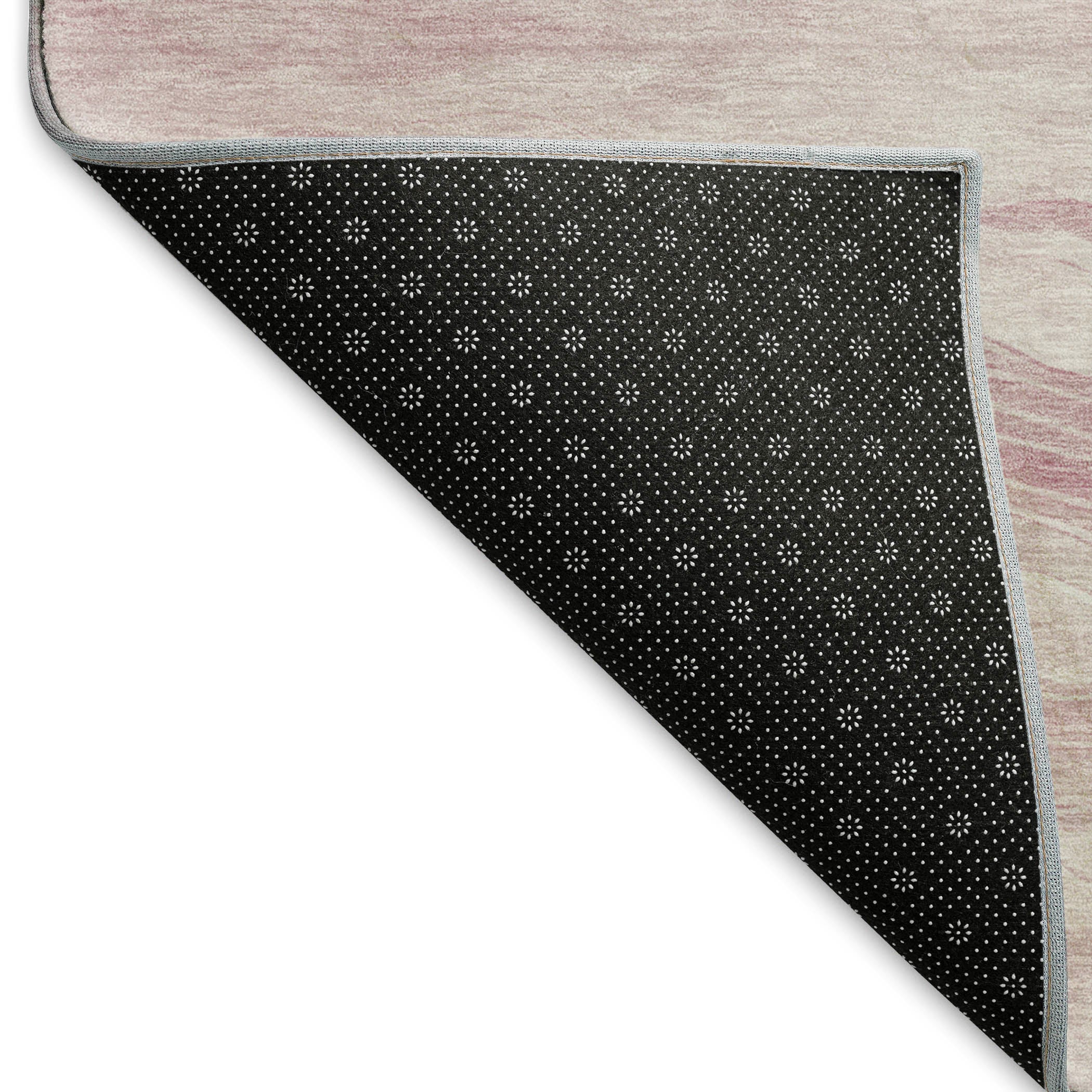 Luxury Machine Washable Indoor/Outdoor Transitional PA6 Pink Rug 1'8" x 2'6" #shape_Rectangle