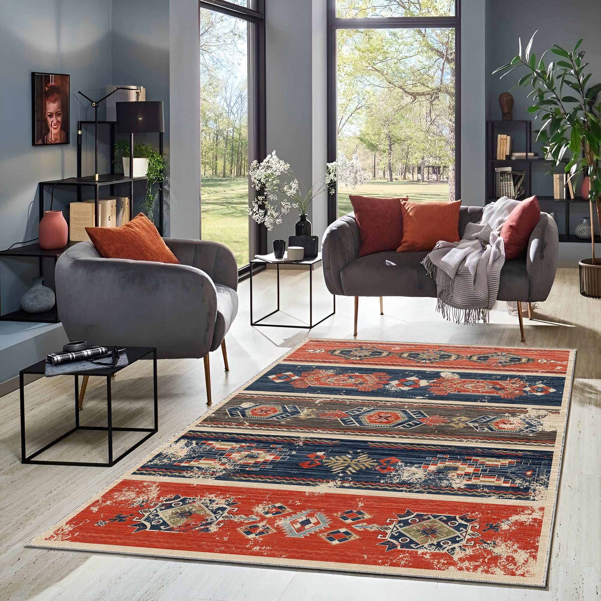 Sofia Machine Washable Area Rug