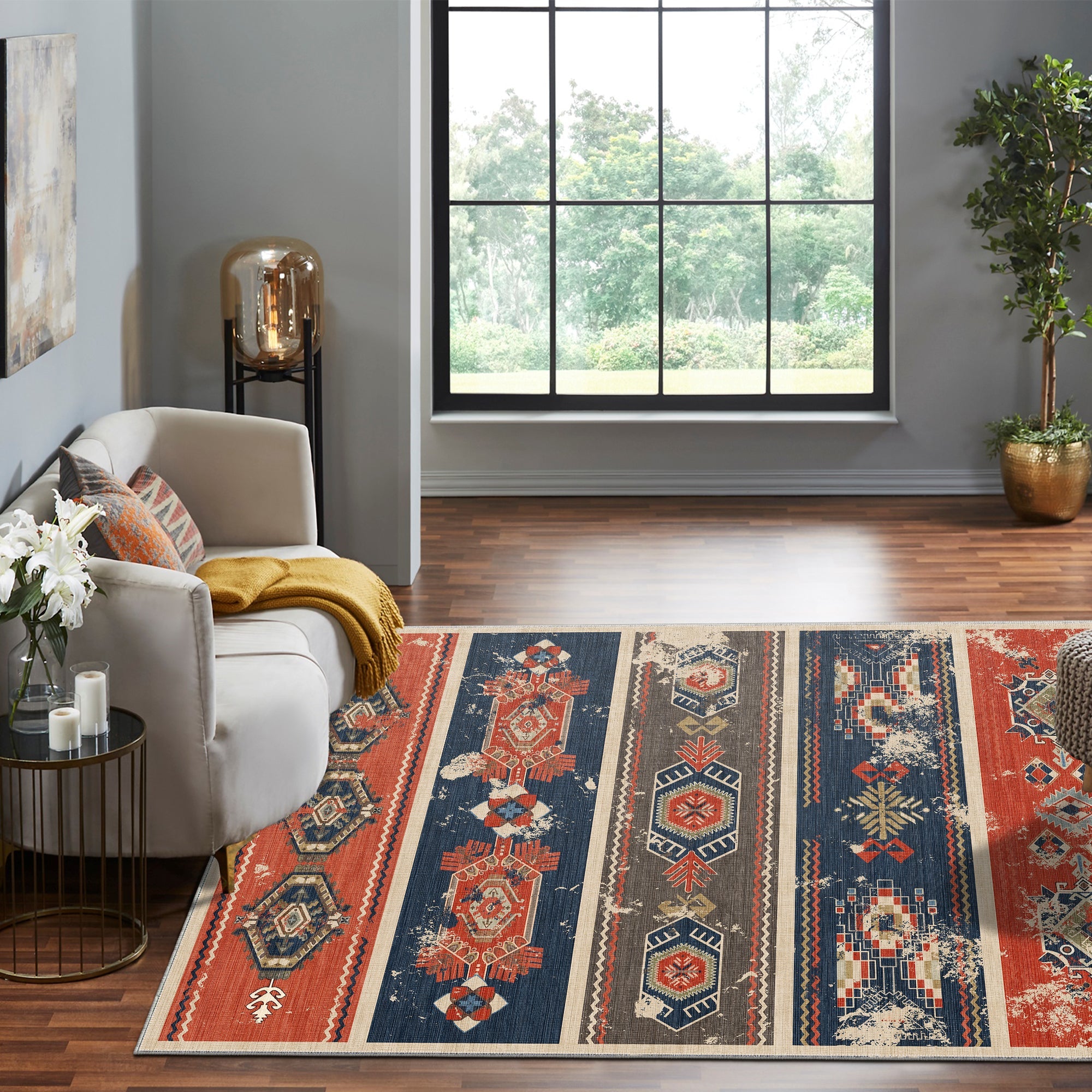 Sofia Machine Washable Area Rug