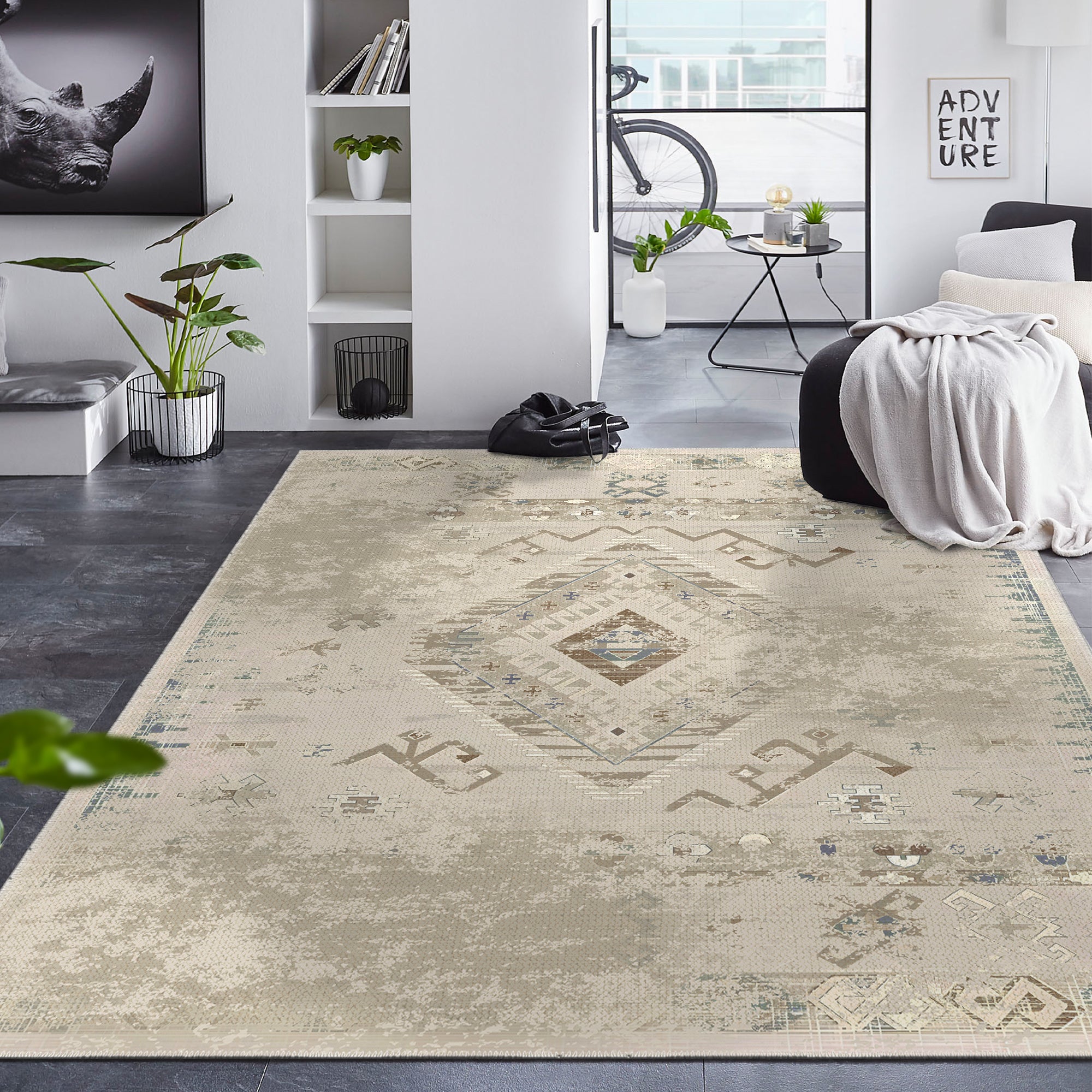 Raze Machine Washable Area Rug