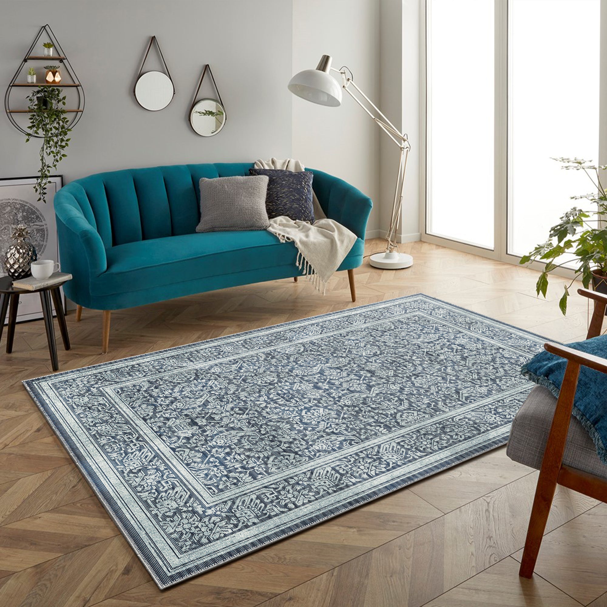 London Machine Washable Area Rug