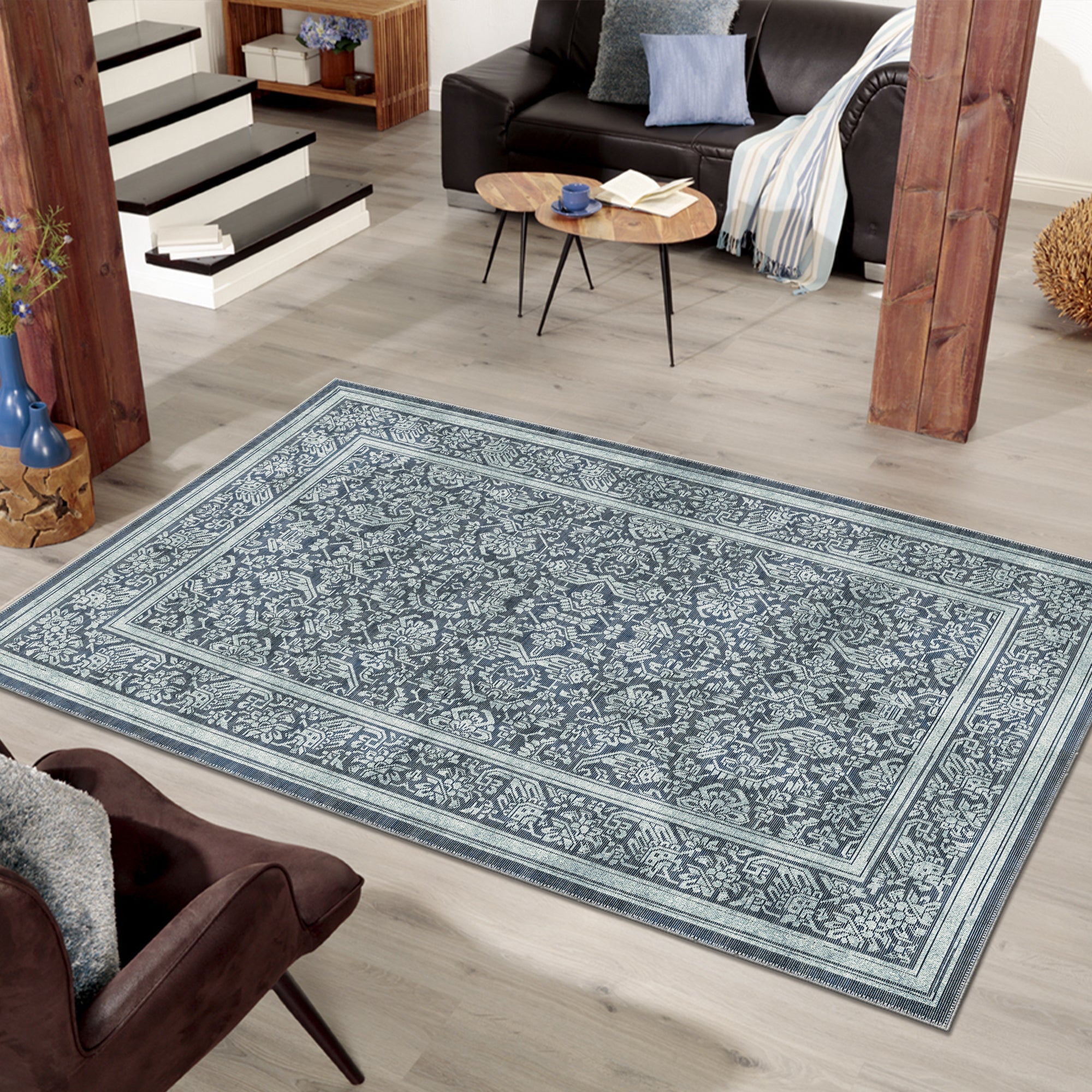 London Machine Washable Area Rug