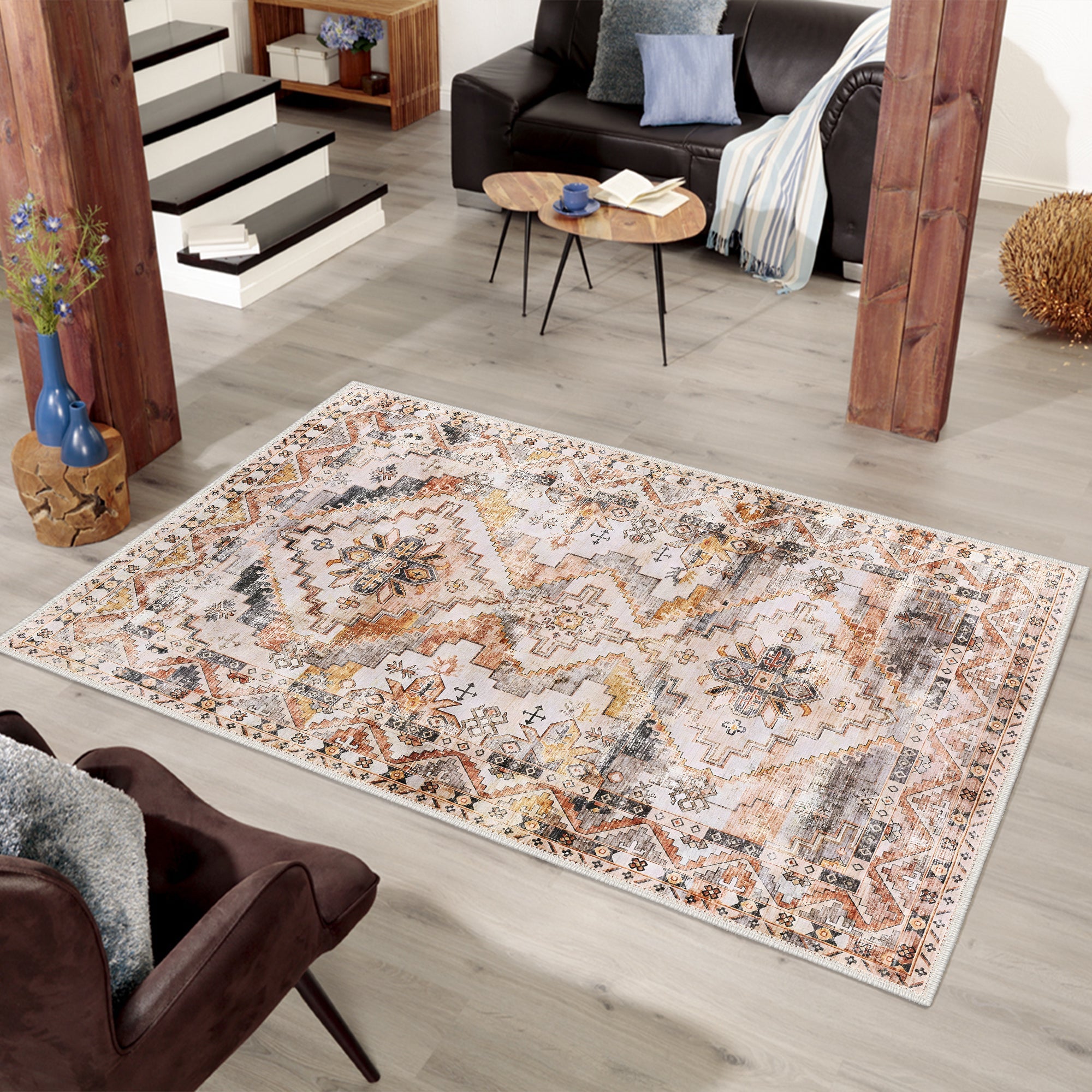Torino Machine Washable Area Rug