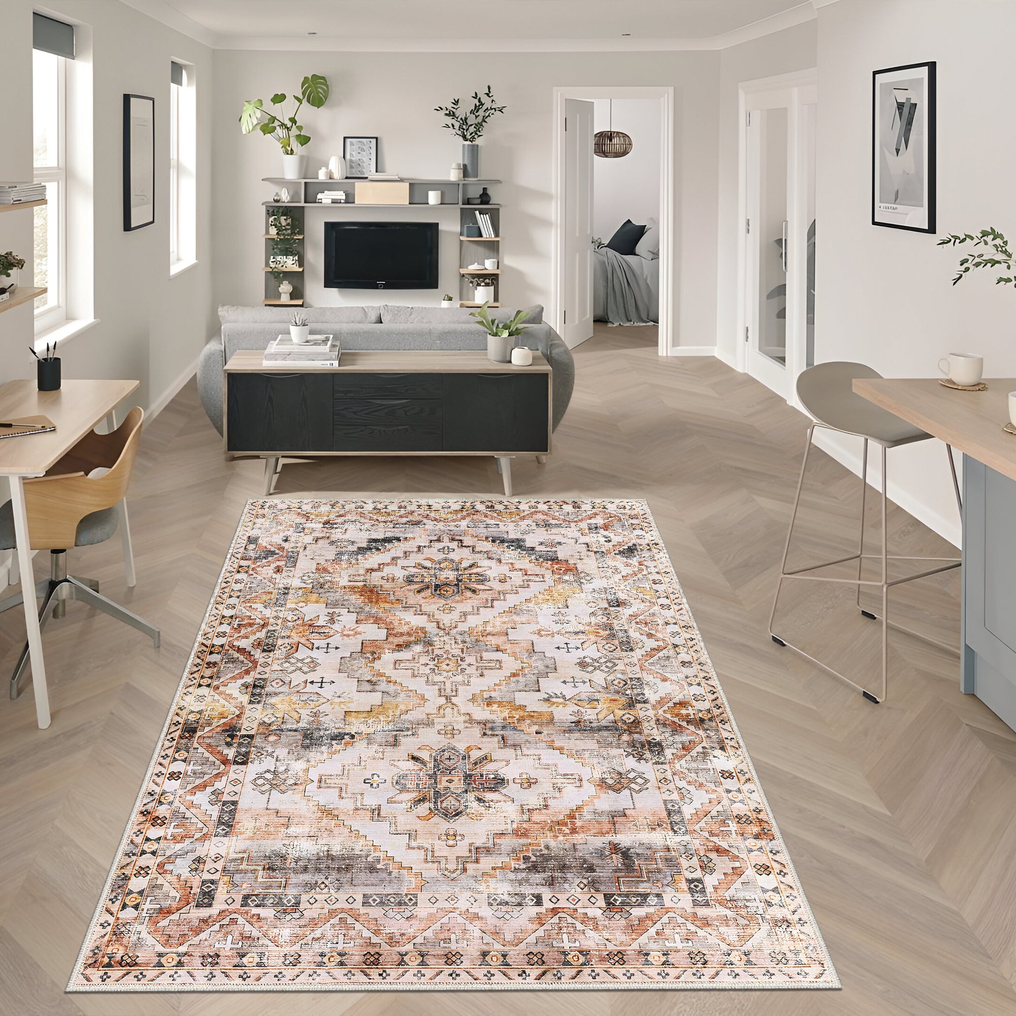 Torino Machine Washable Area Rug