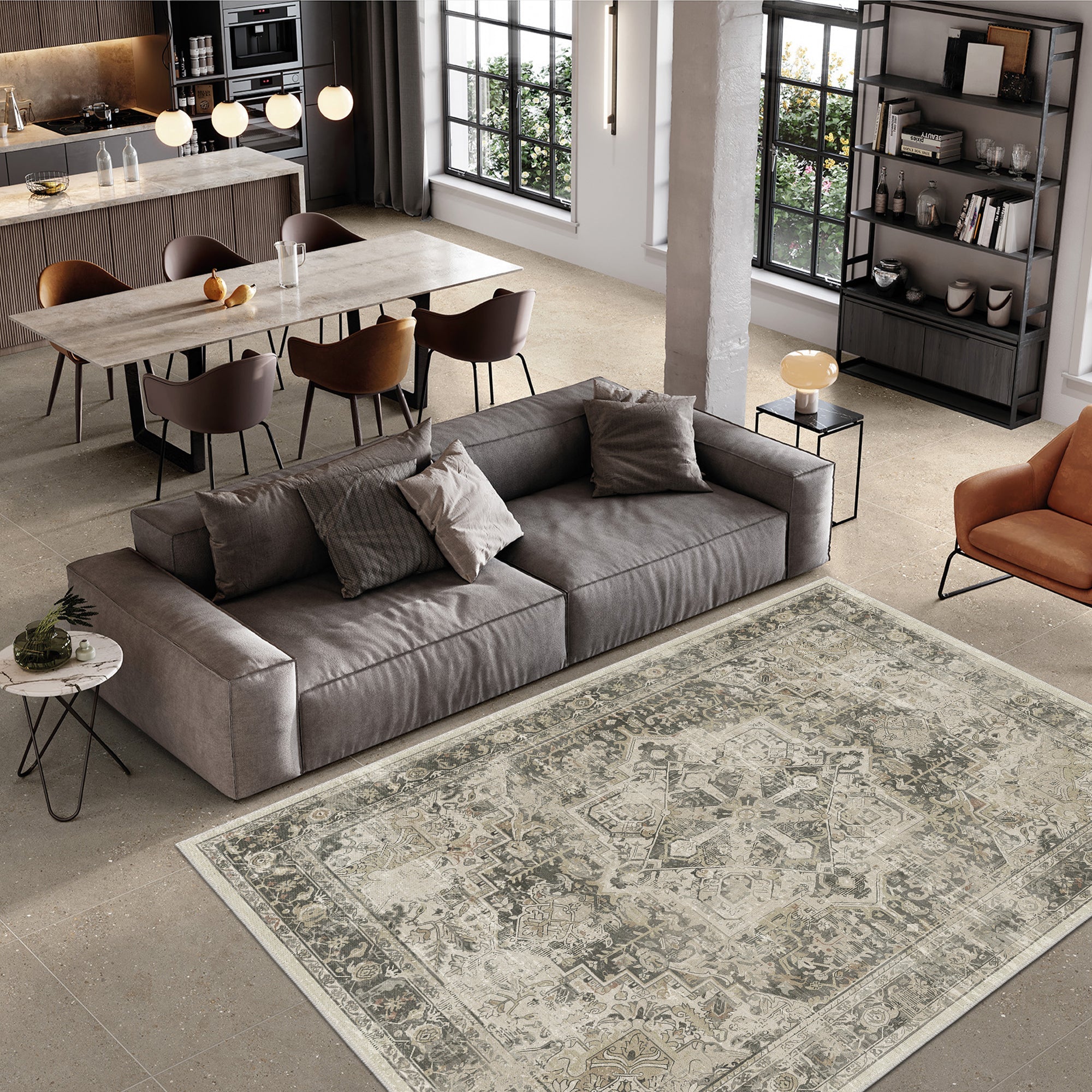 Hamburg Machine Washable Area Rug