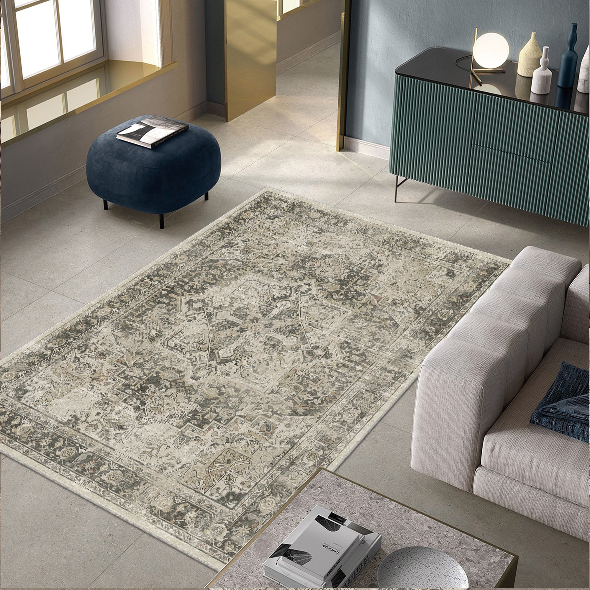 Hamburg Machine Washable Area Rug