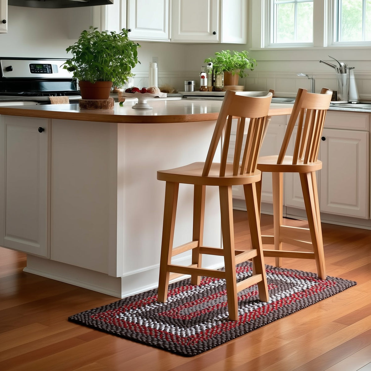 Brown Plymouth Collection braided rug 2' x 3' Rectangle #size_2' x 3' Rectangle