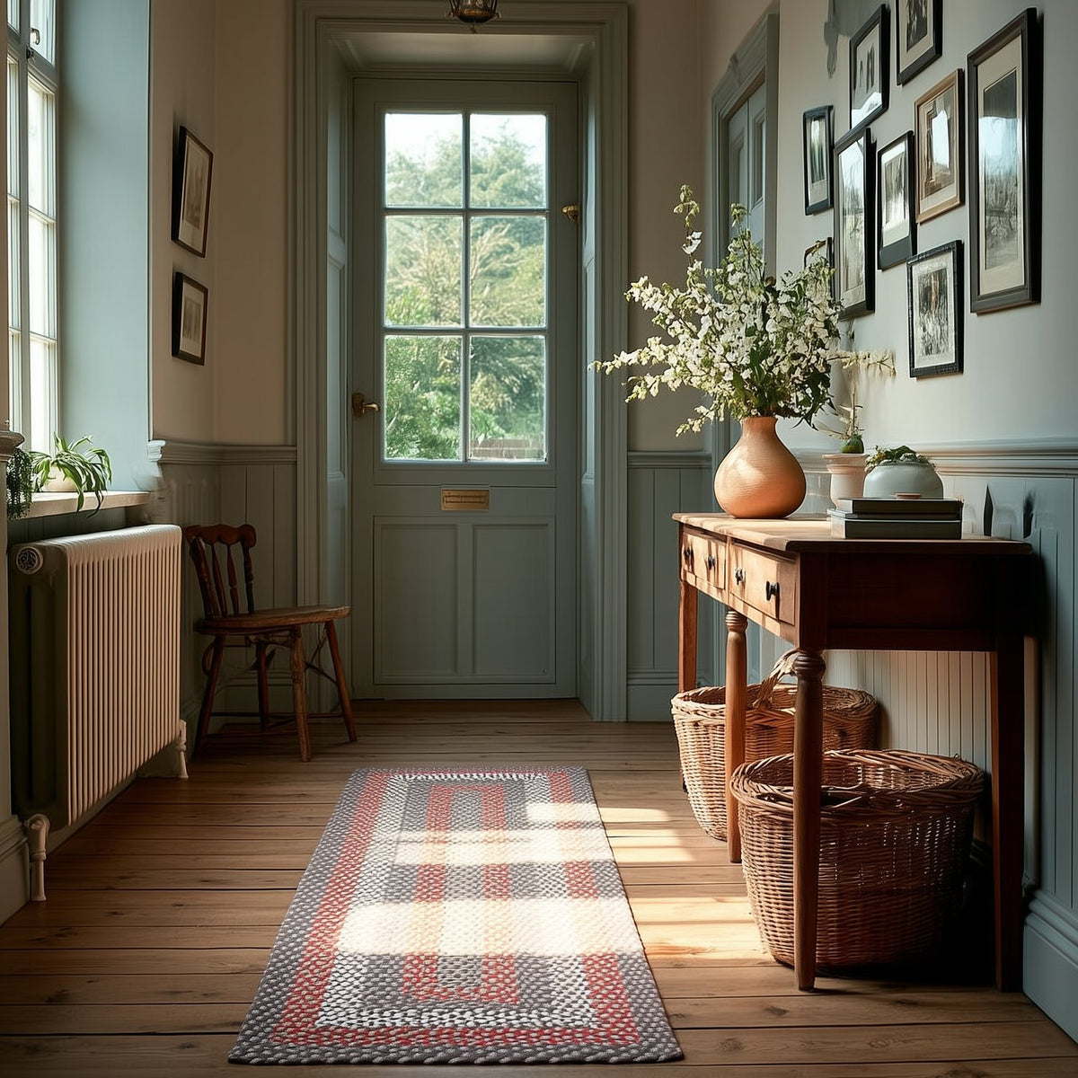 Brown Plymouth Collection braided rug 2' x 6' Rectangle Runner #size_2' x 6' Rectangle Runner