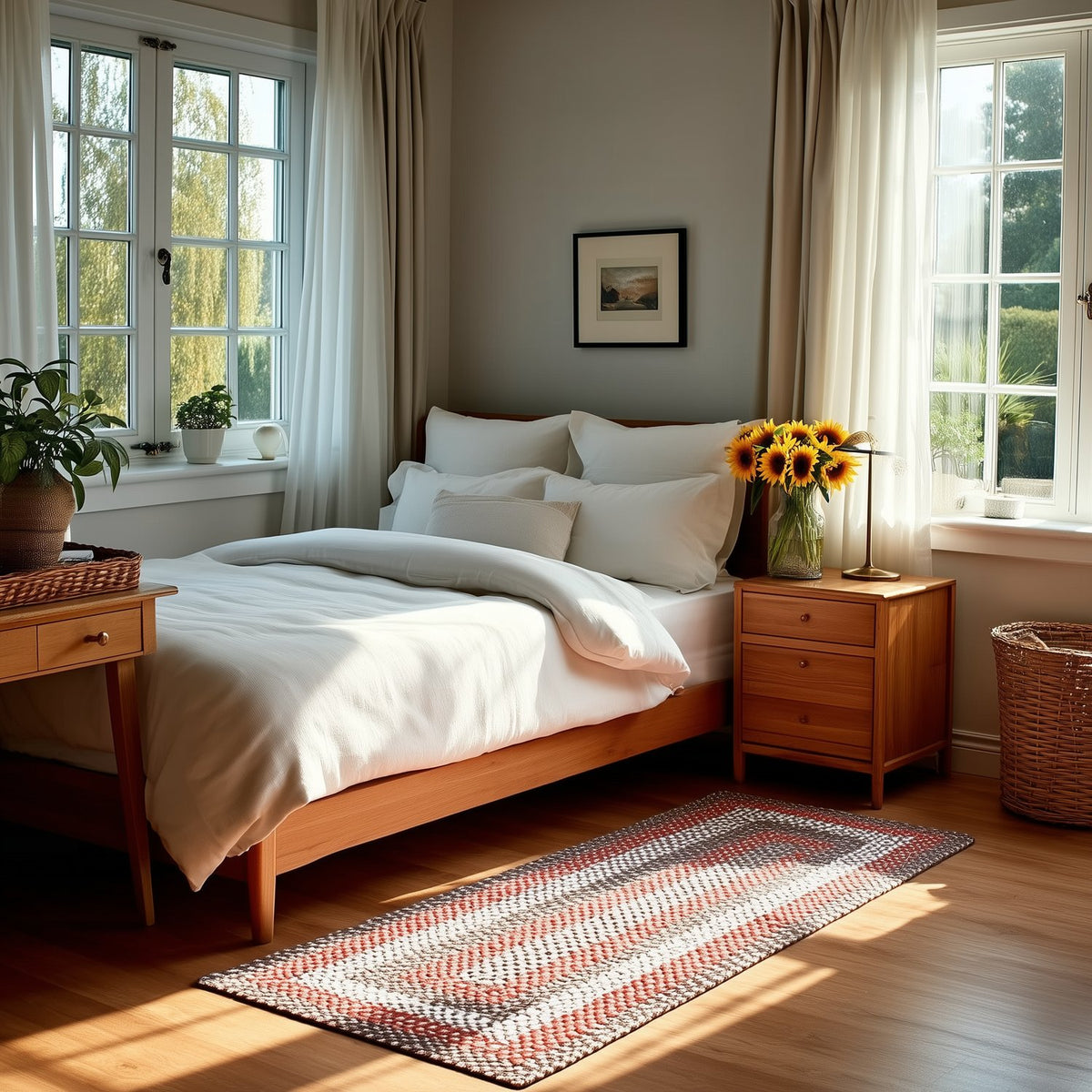 Brown Plymouth Collection braided rug 2' x 6' Rectangle Runner #size_2' x 6' Rectangle Runner