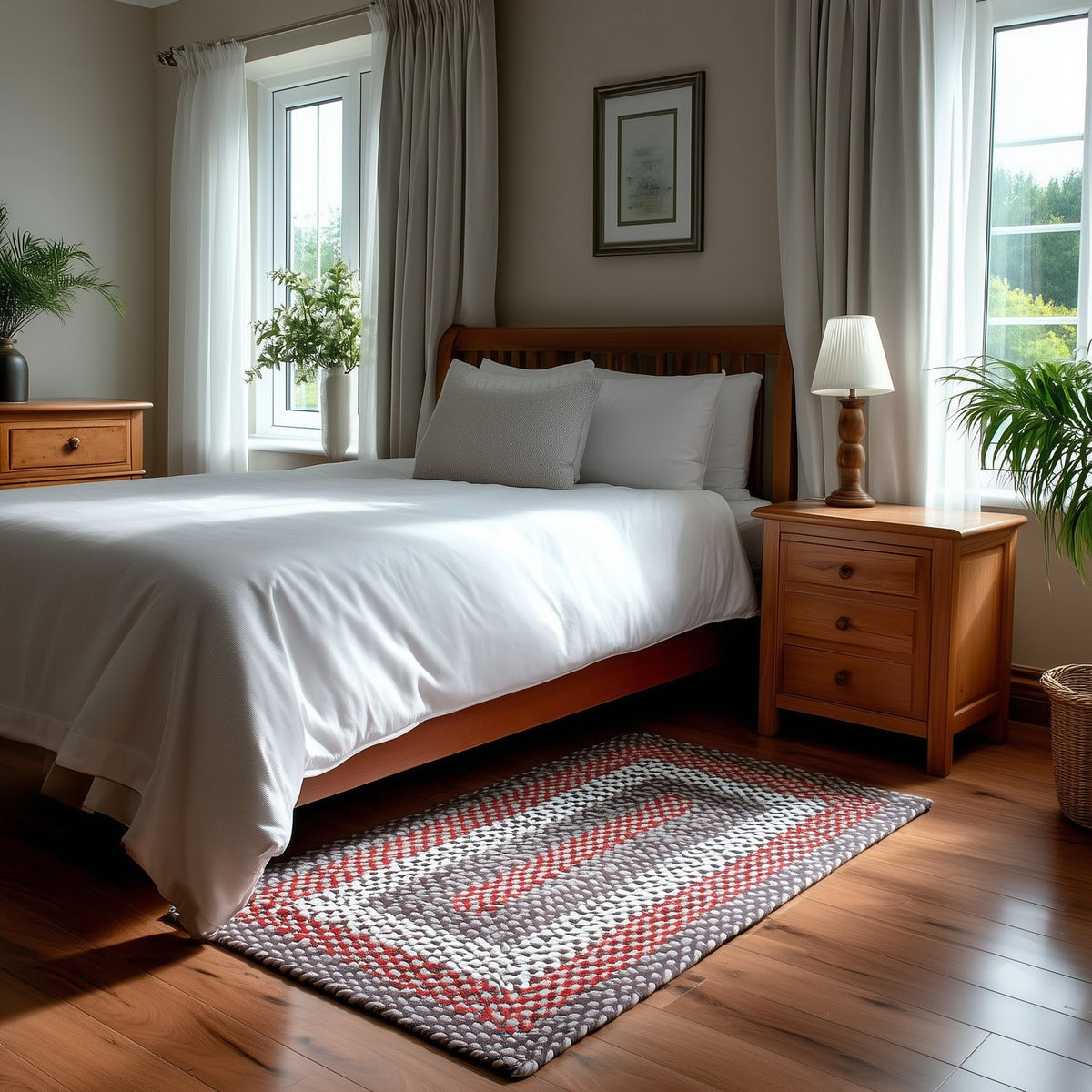 Brown Plymouth Collection braided rug 3' x 5' Rectangle #size_3' x 5' Rectangle