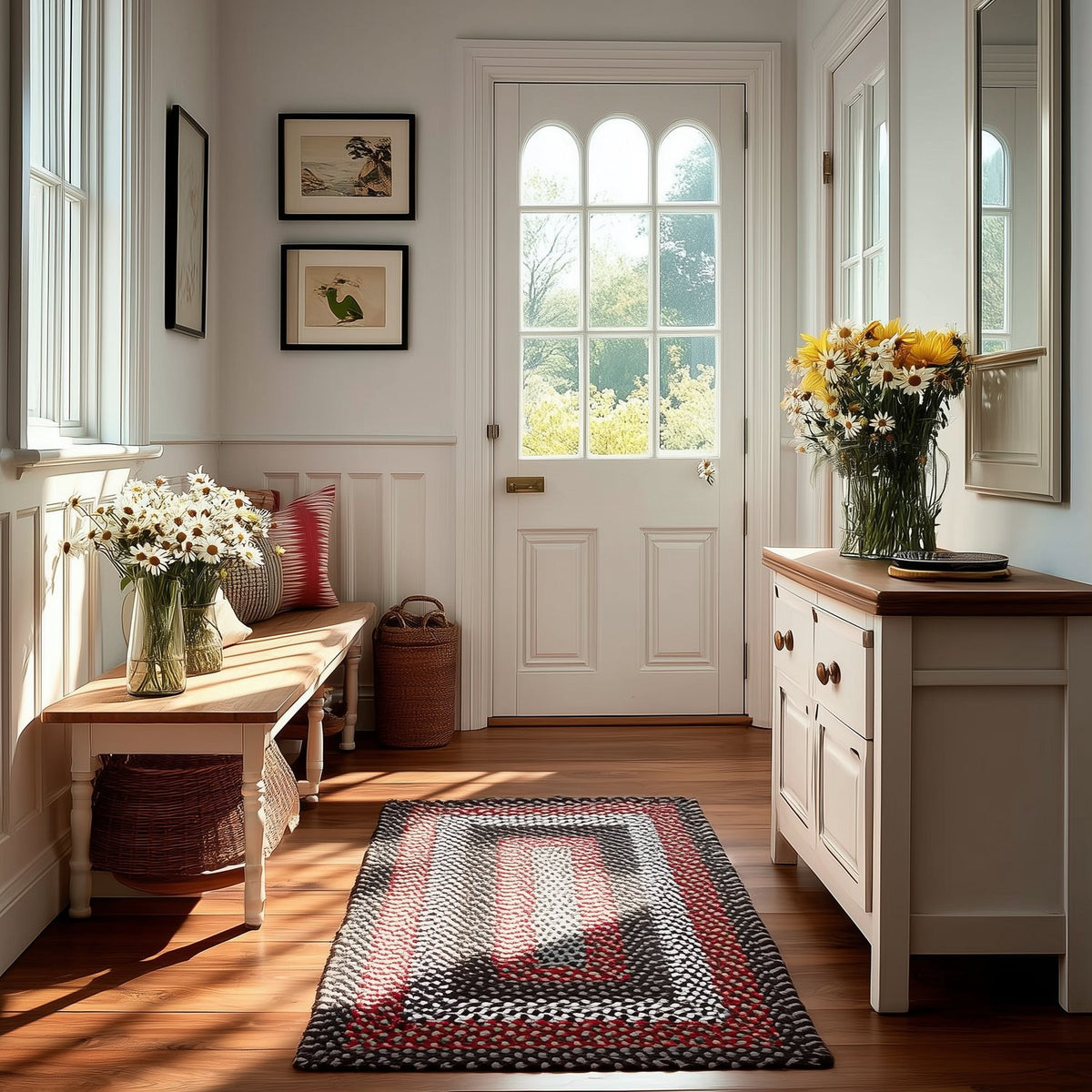 Brown Plymouth Collection braided rug 3' x 5' Rectangle #size_3' x 5' Rectangle