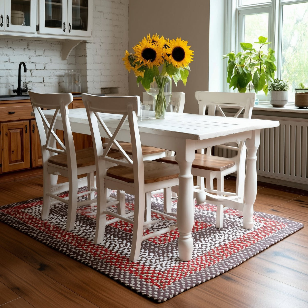 Brown Plymouth Collection braided rug 5' x 7' Rectangle #size_5' x 7' Rectangle