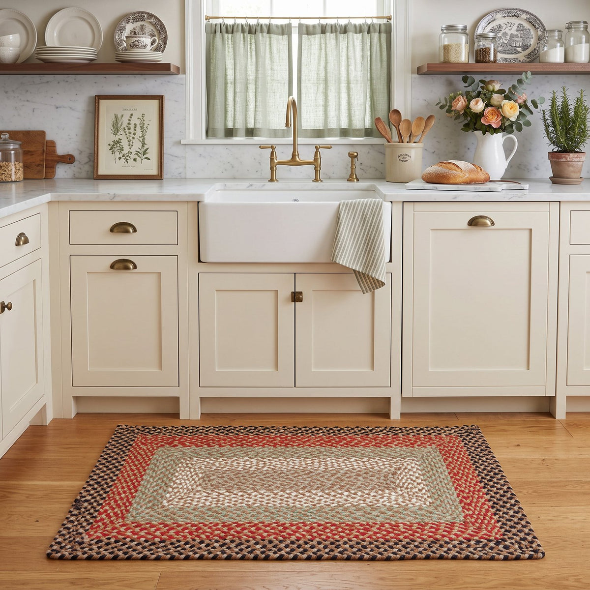 Earthtone Plymouth Collection braided rug 2' x 3' Rectangle #size_2' x 3' Rectangle