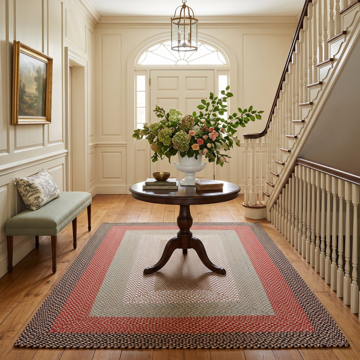 Earthtone Plymouth Collection braided rug 5' x 7' Rectangle #size_5' x 7' Rectangle