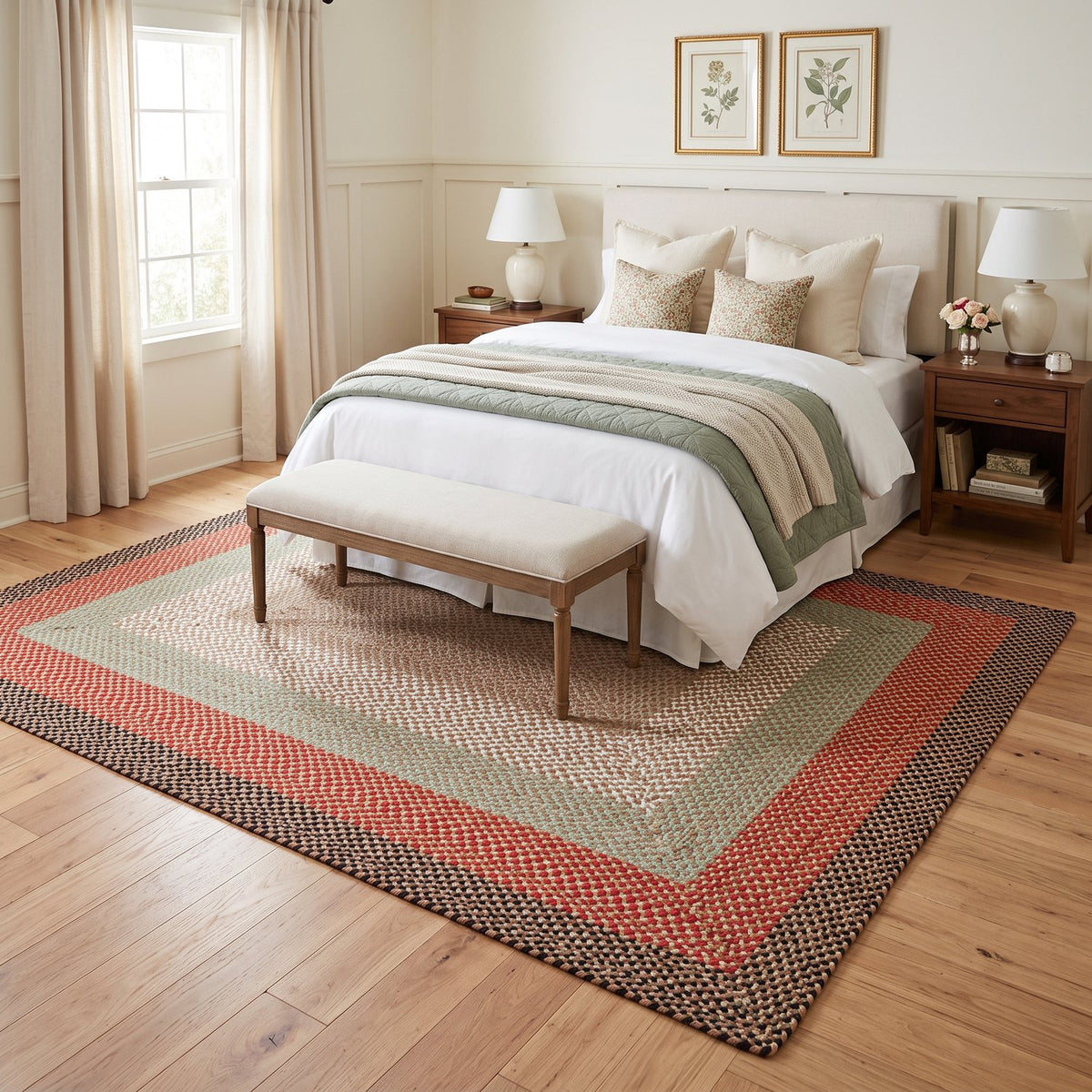 Earthtone Plymouth Collection braided rug 7' x 9' Rectangle #size_7' x 9' Rectangle