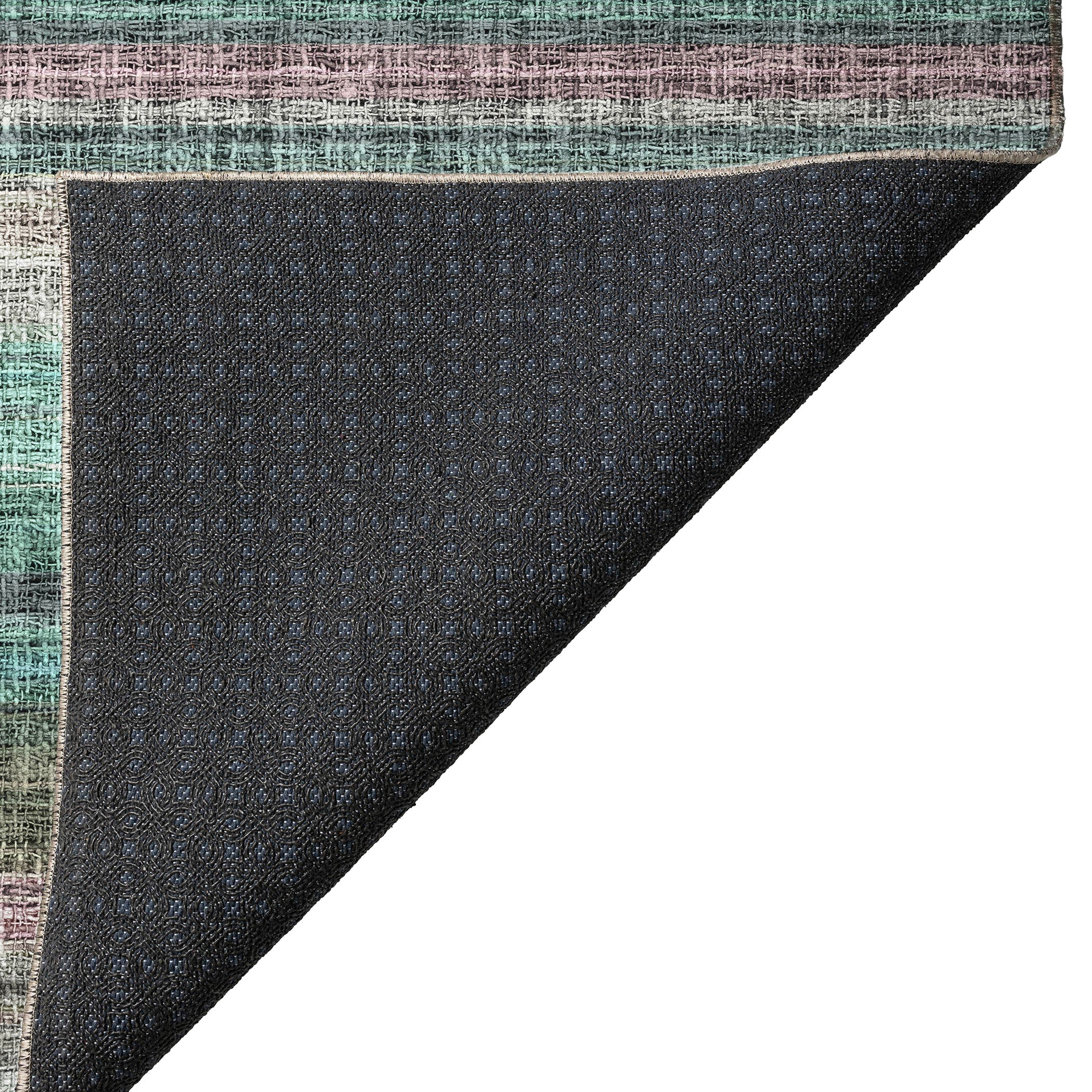 Luxury Washable Indoor/Outdoor Transitional PO2 Sage Green Rug 1'8" x 2'6" #shape_Rectangle