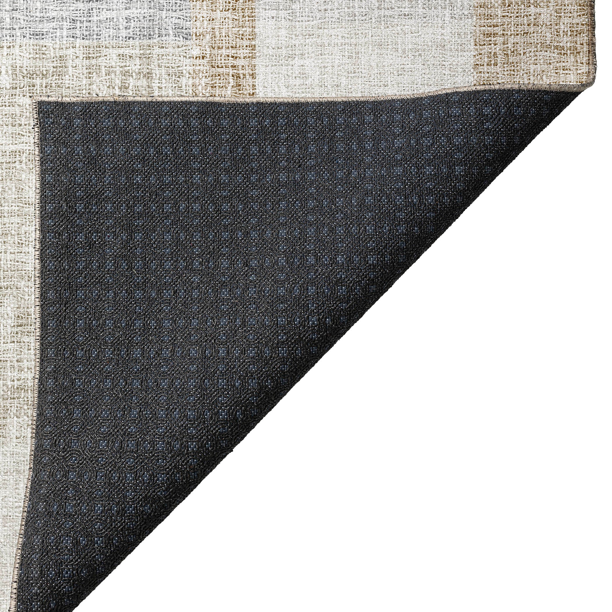 Luxury Washable Indoor/Outdoor Transitional PO3 Ivory Rug 1'8" x 2'6" #shape_Rectangle